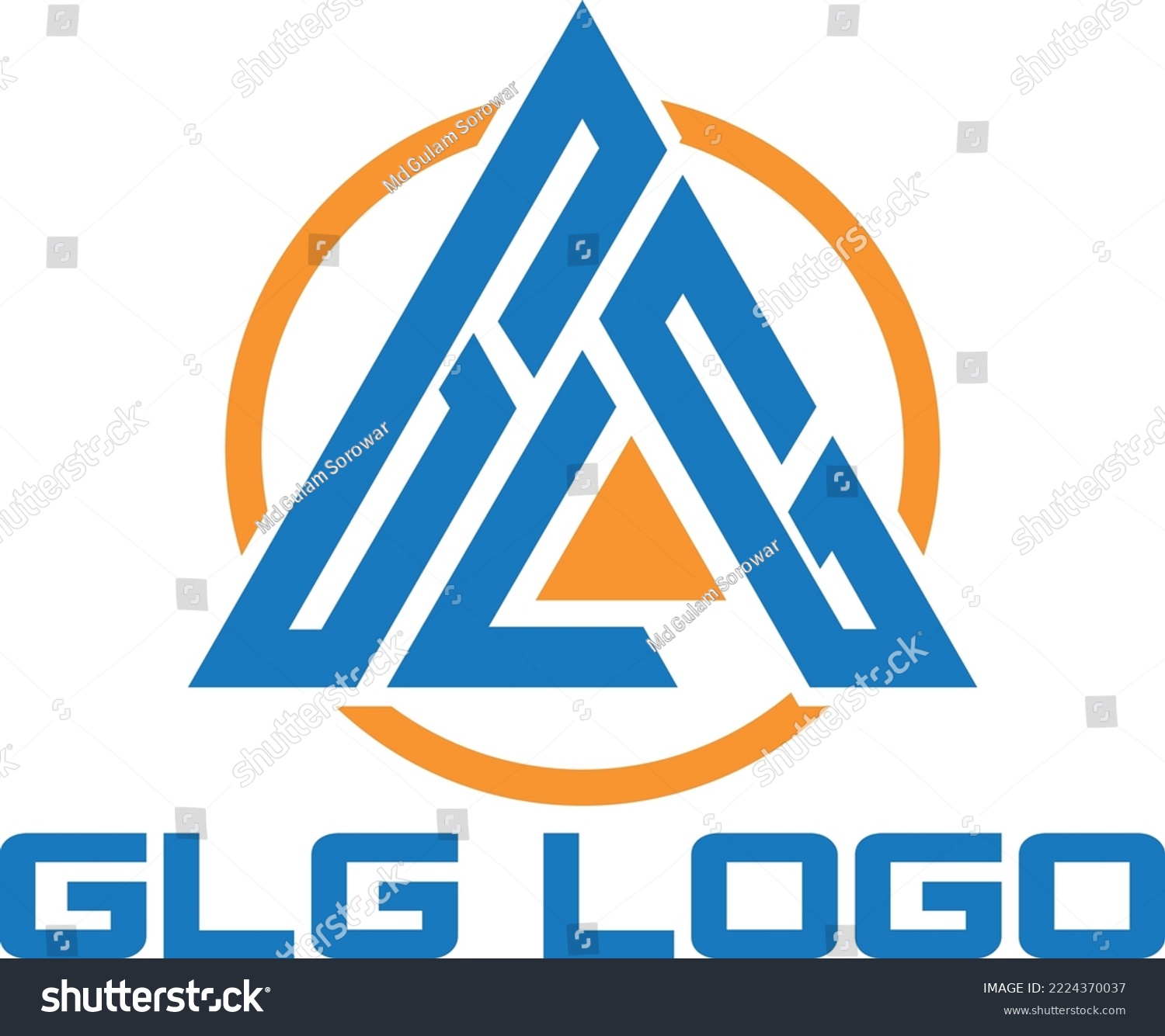 SVG of GLG letter logo design for your brand svg
