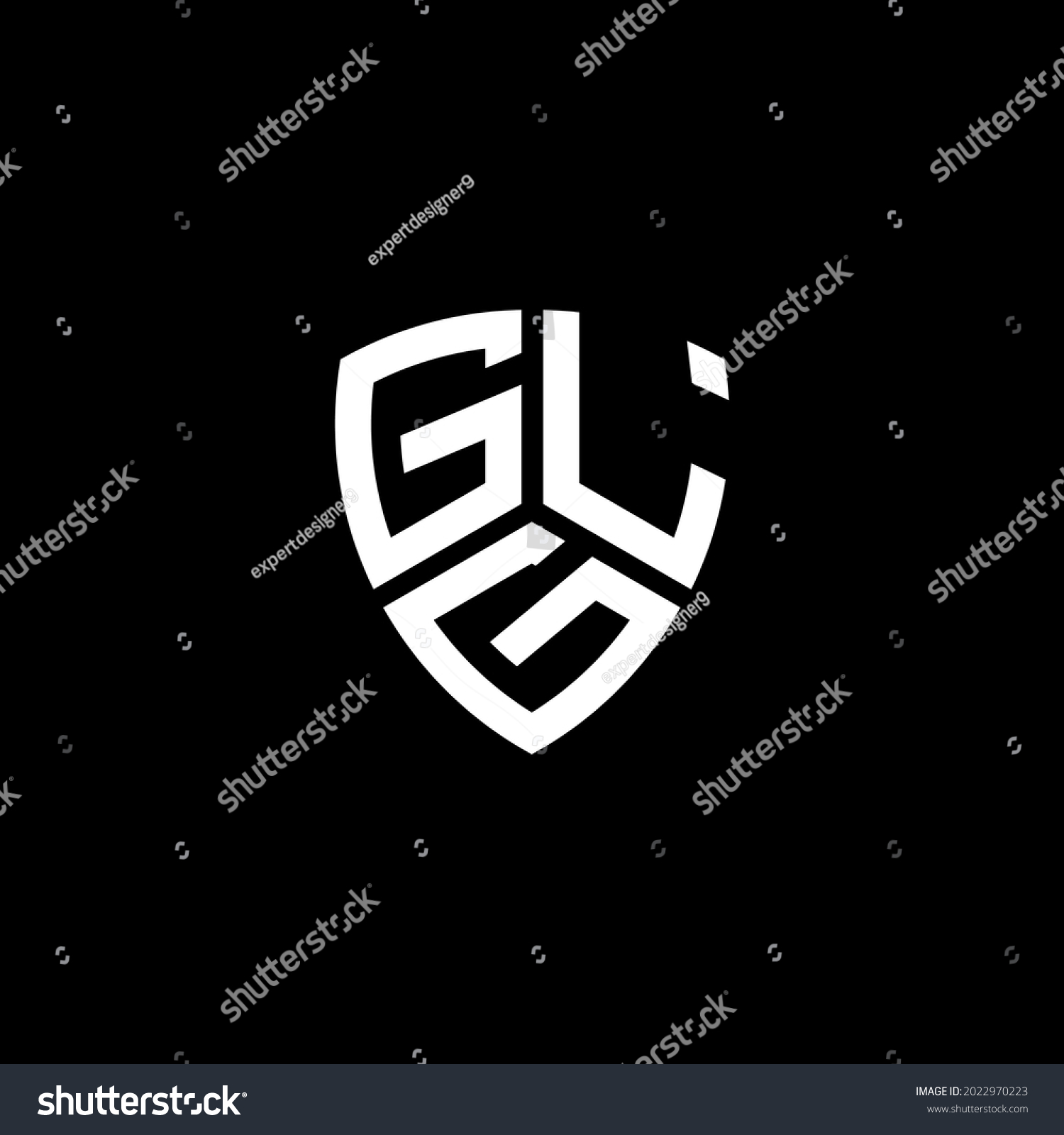 SVG of GLG Unique abstract geometric vector logo design svg