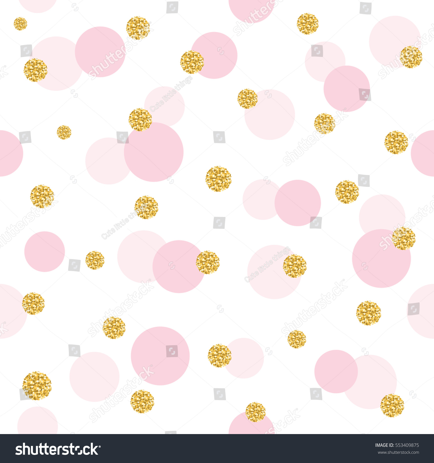 Glitter Confetti Polka Dot Seamless Pattern Stock Vector (Royalty Free ...