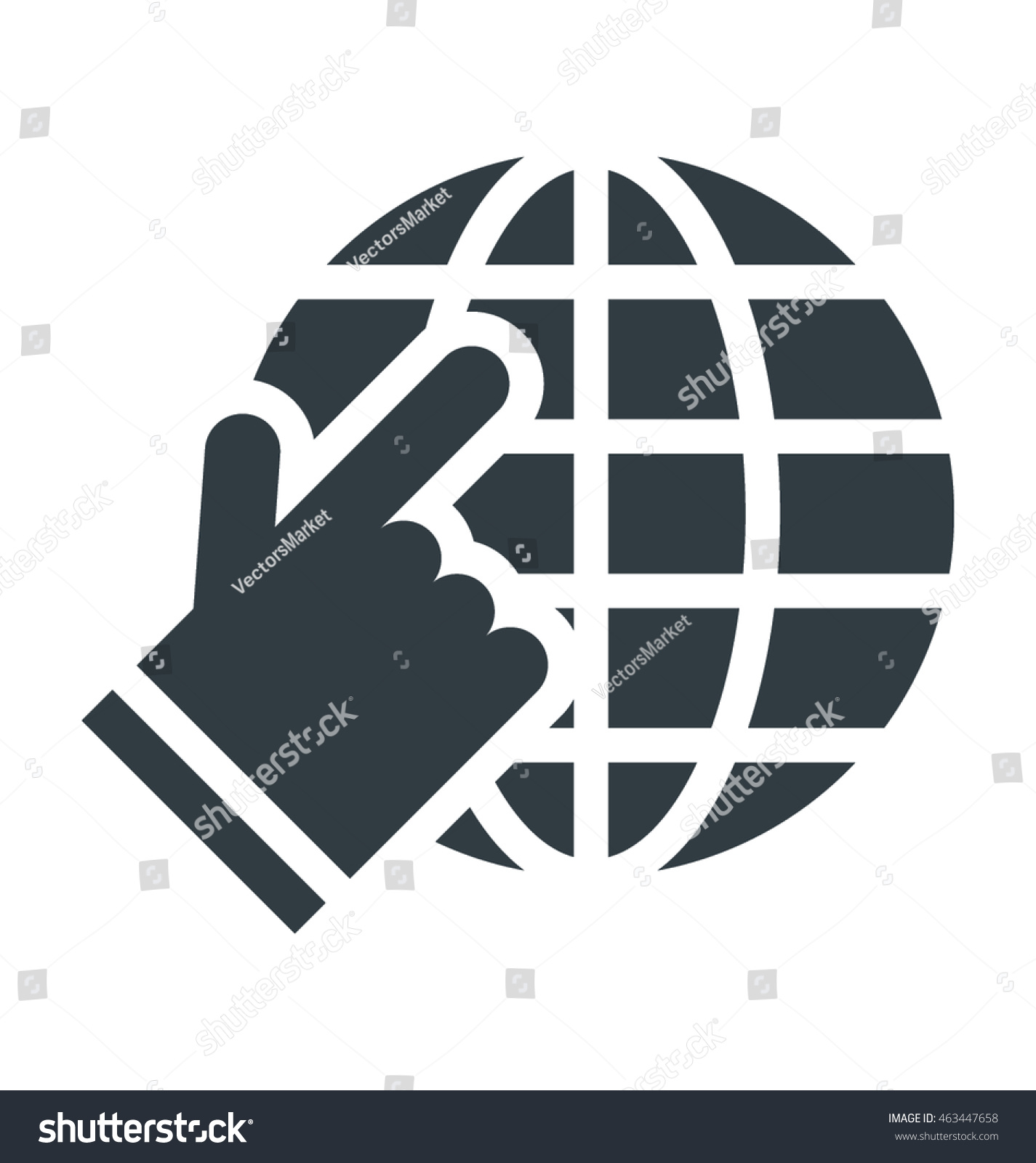 Global Access Colored Vector Icon Stock Vector Royalty Free