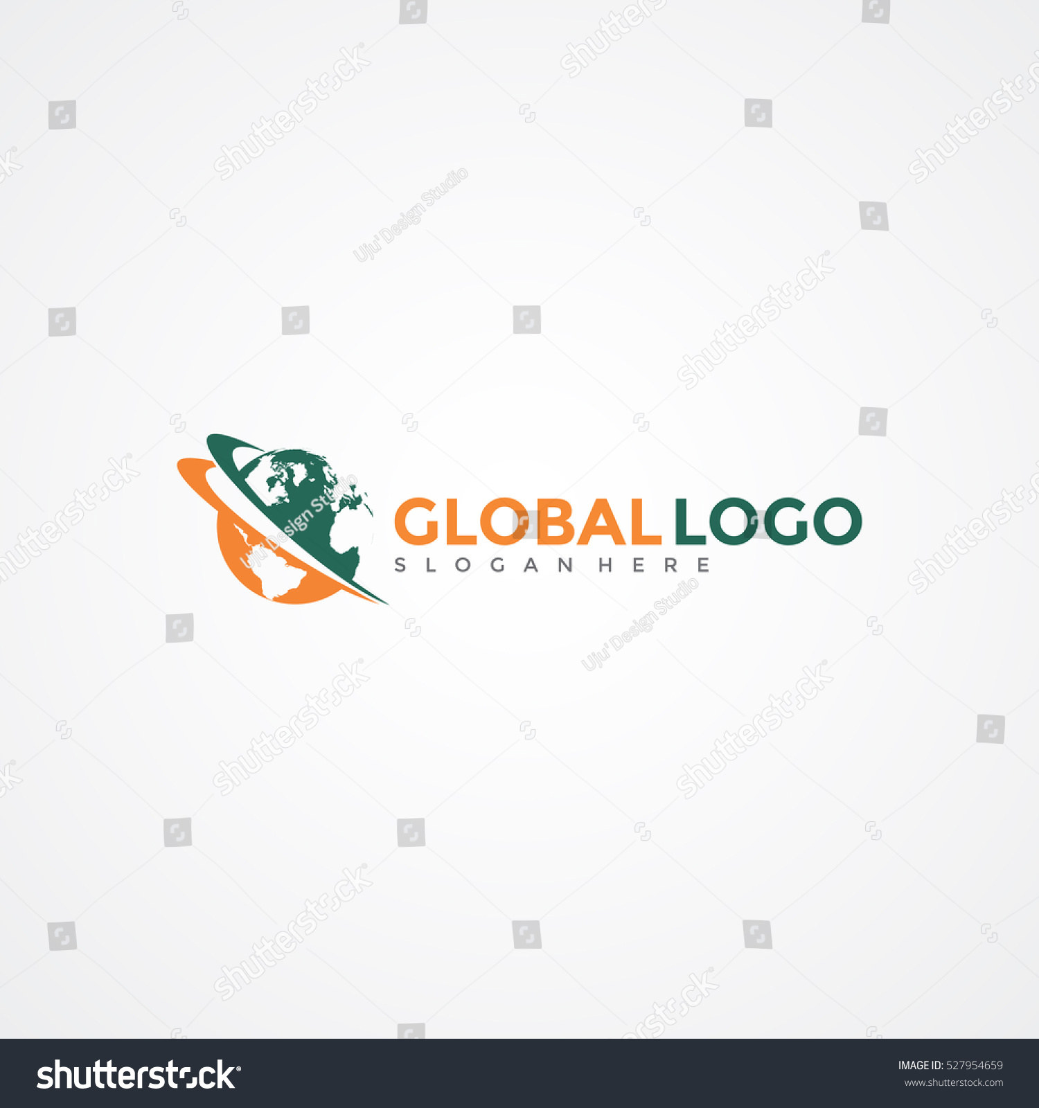 Global Logo Template Vector Illustration Eps10 Stock Vector (Royalty ...