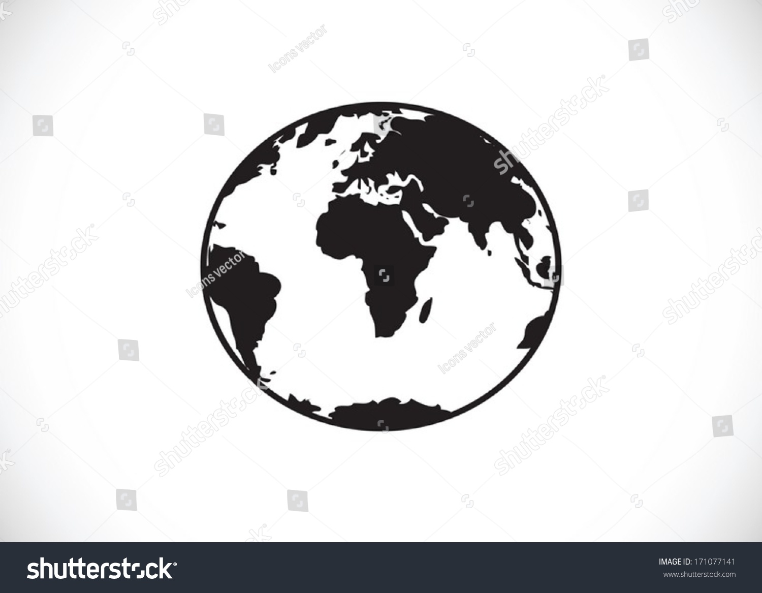 Globe Earth Vector Icons Idea Design Stock Vector (Royalty Free) 171077141