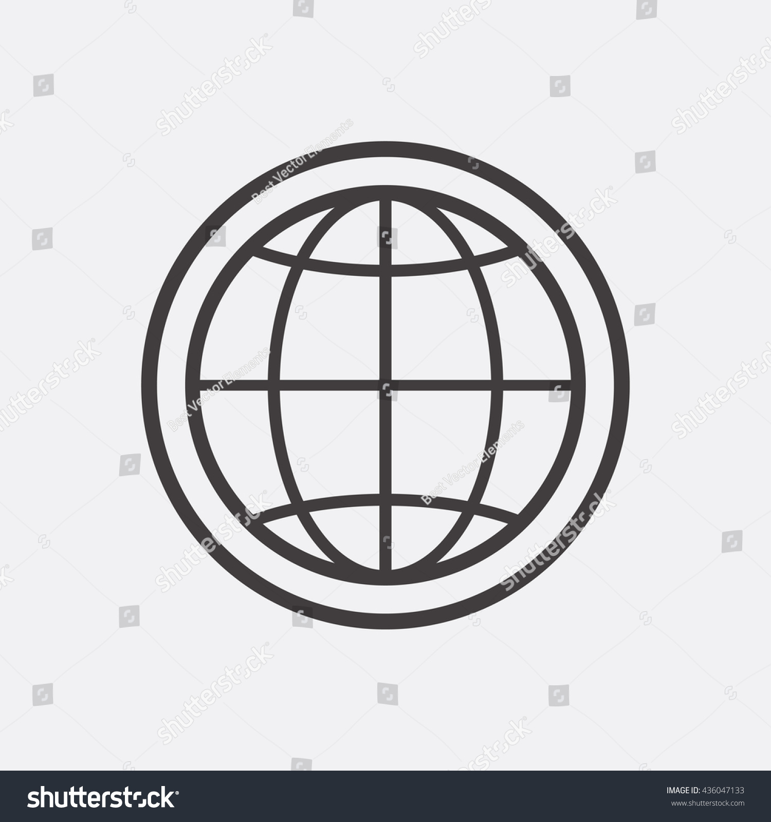 Globe Icon Stock Vector (Royalty Free) 436047133 | Shutterstock