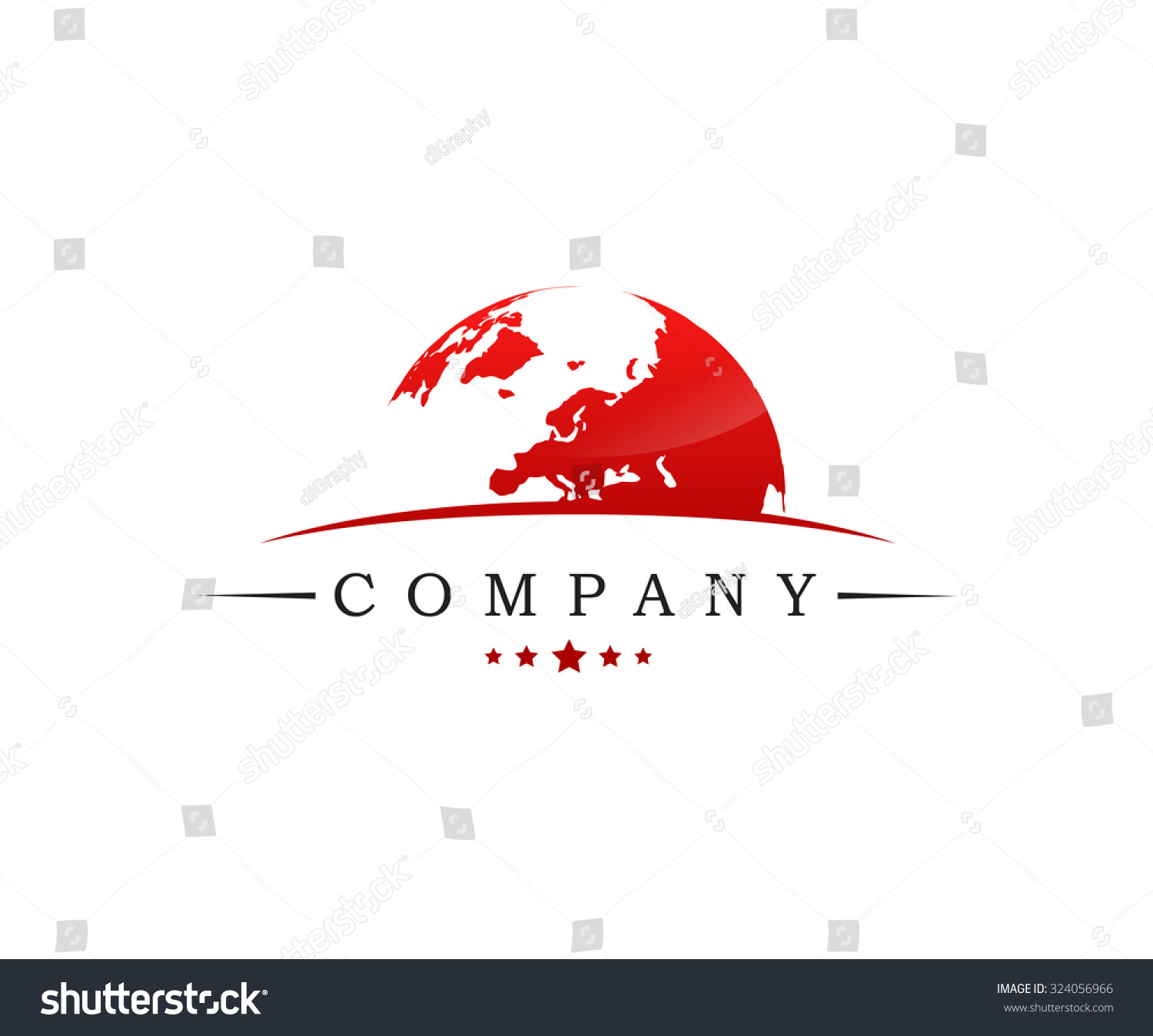 Globe Logo Stock Vector 324056966 - Shutterstock