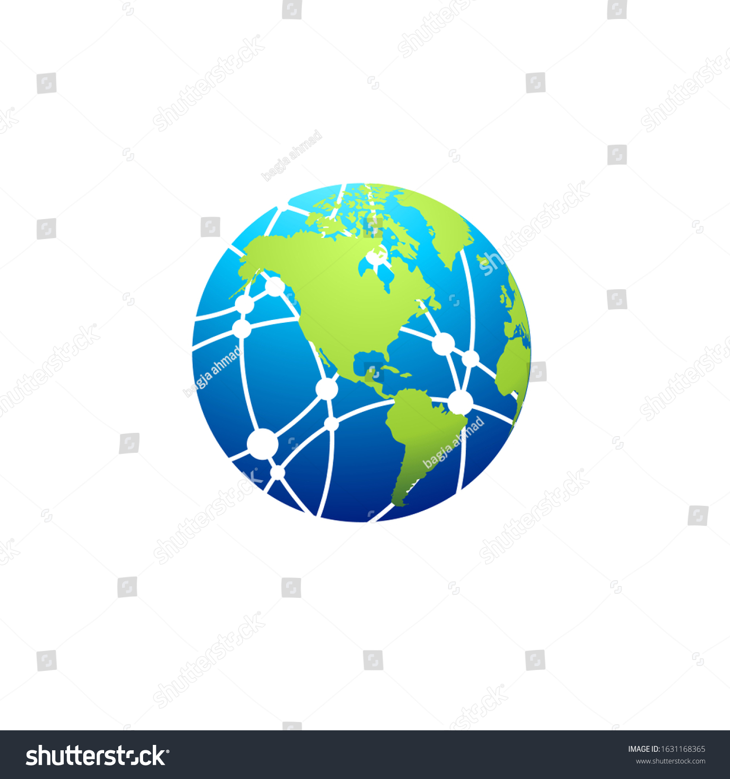 Globe Logo Design Vector Template Stock Vector (Royalty Free ...