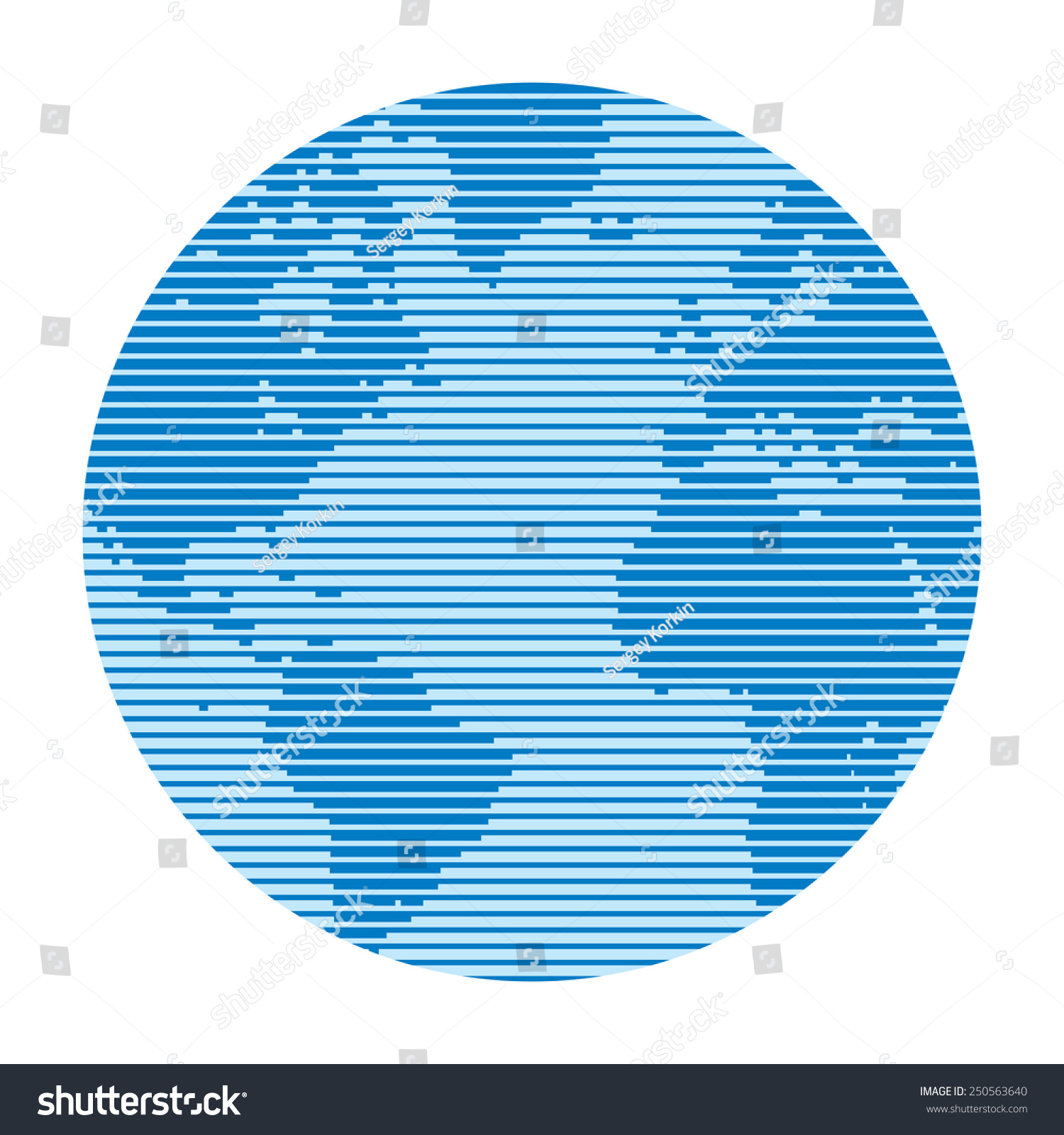 Horizontal Lines On A Globe Globe Made Horizontal Lines Varying Thickness Stock Vector (Royalty Free)  250563640 | Shutterstock