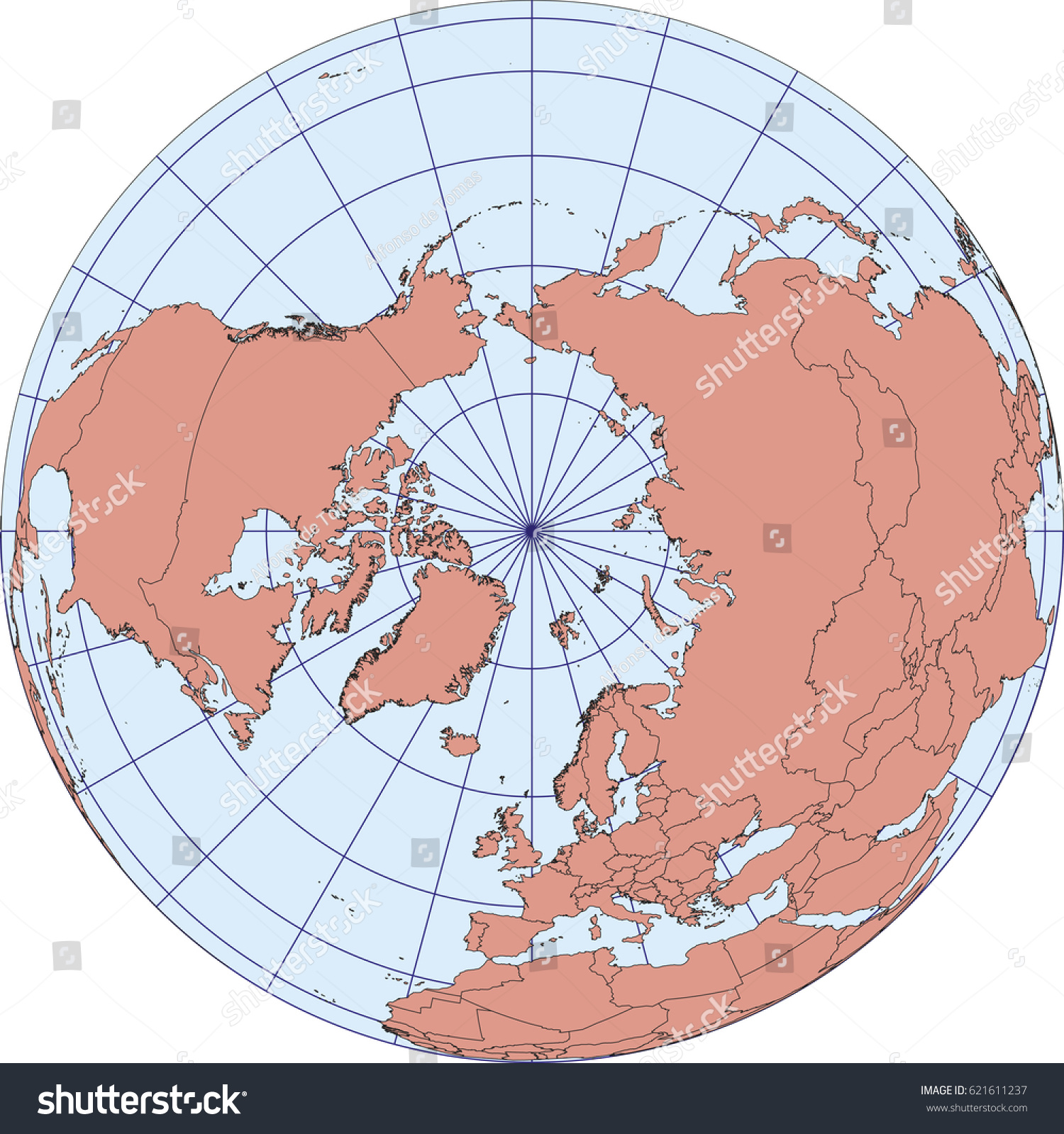 Map Of The North Pole North Pole Map Images, Stock Photos & Vectors | Shutterstock