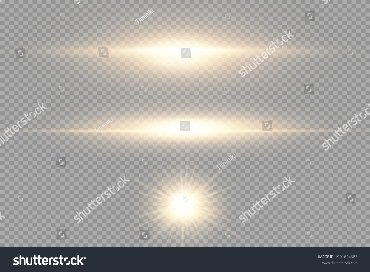 Glow Isolated White Light Effect Lens Stock Vector Royalty Free