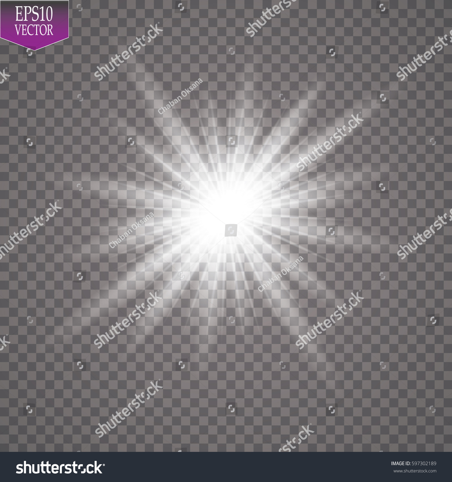 Glow Light Effect Starburst Sparkles On Vector De Stock Libre De Regal As