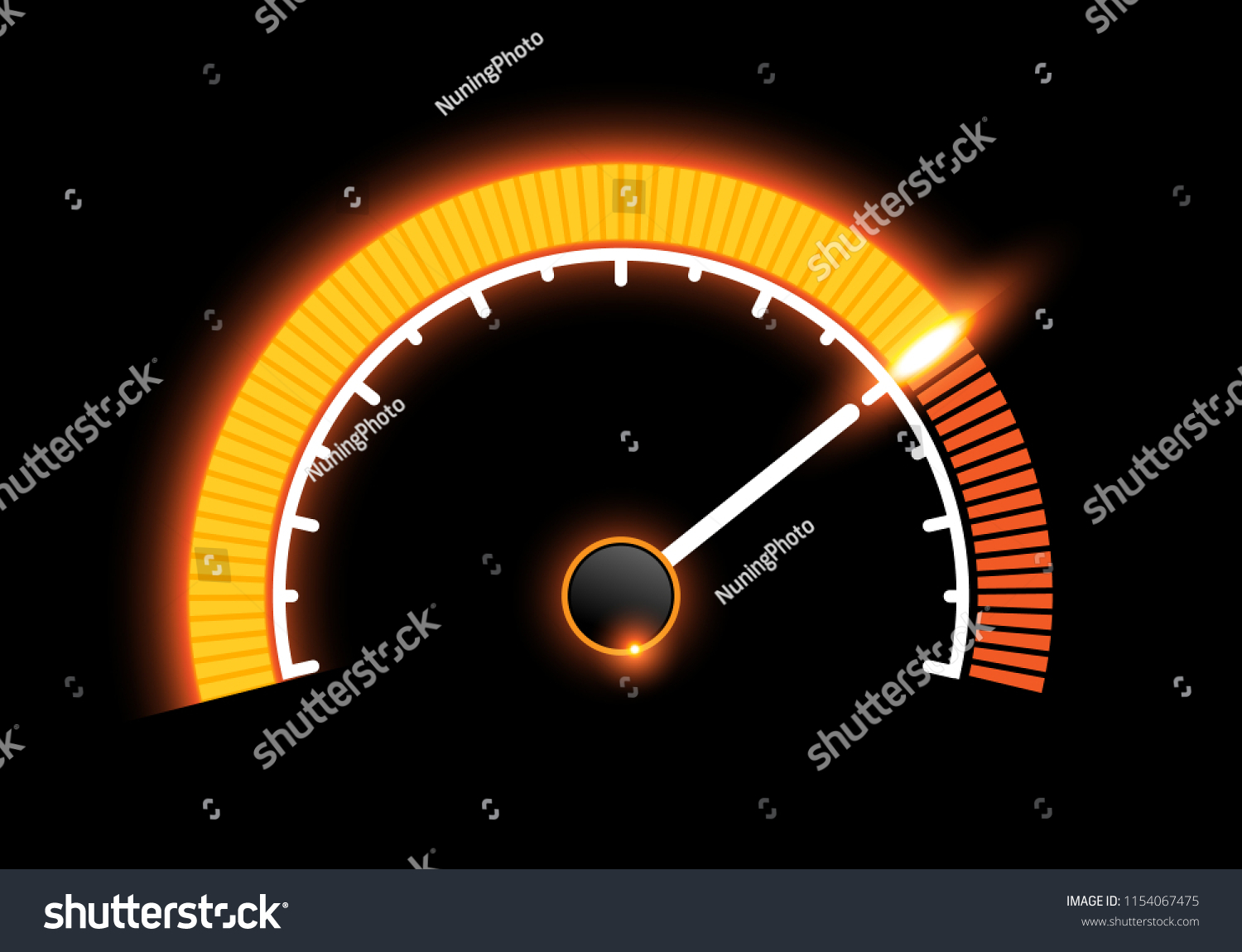 SVG of Glow Speedometer dashboard svg