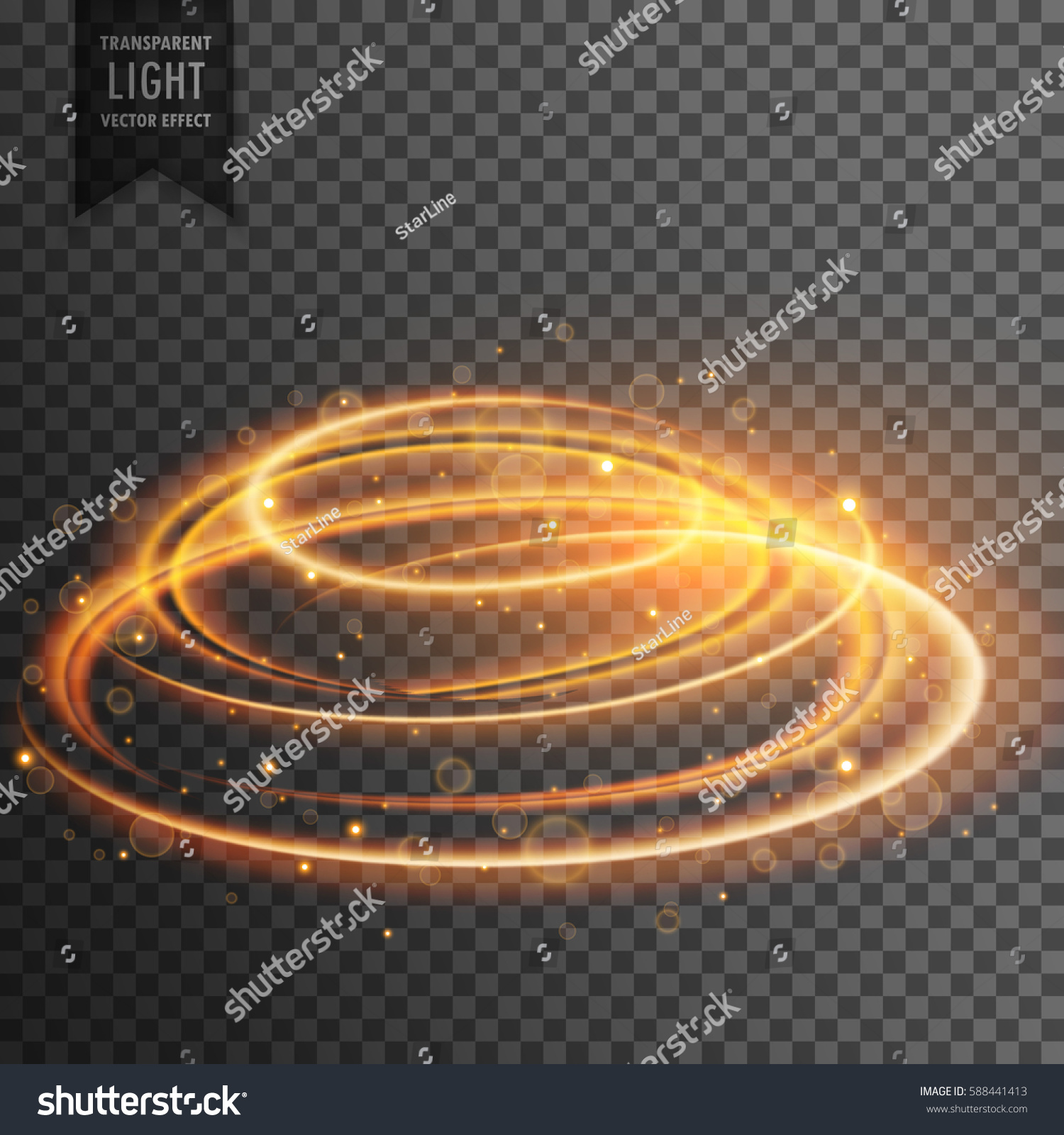 Glowing Lens Flare Transparent Light Effect Stock Vector (Royalty Free ...