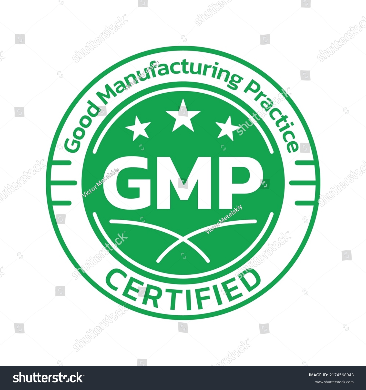 Gmp Certified Icon Logo Good Manufacturing Stock Vector Royalty Free   Stock Vector Gmp Certified Icon Or Logo Good Manufacturing Practice Stamp Or Seal Design Quality Standard 2174568943 