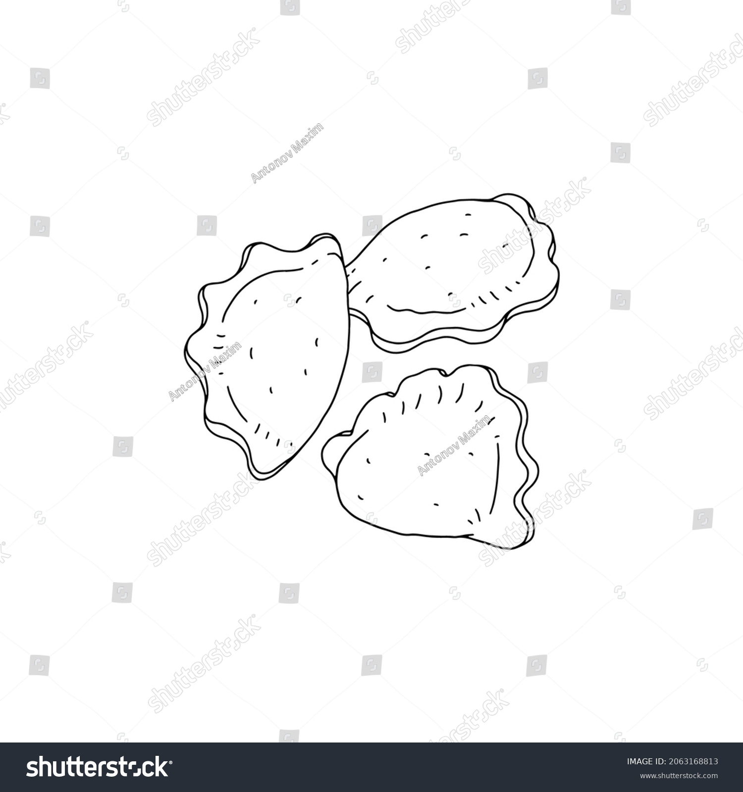 Pierogies Stock Vectors, Images & Vector Art | Shutterstock