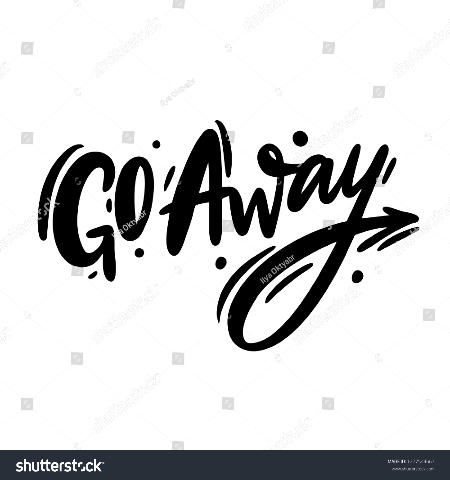 go-away-phrase-hand-drawn-vector-vector-de-stock-libre-de-regal-as