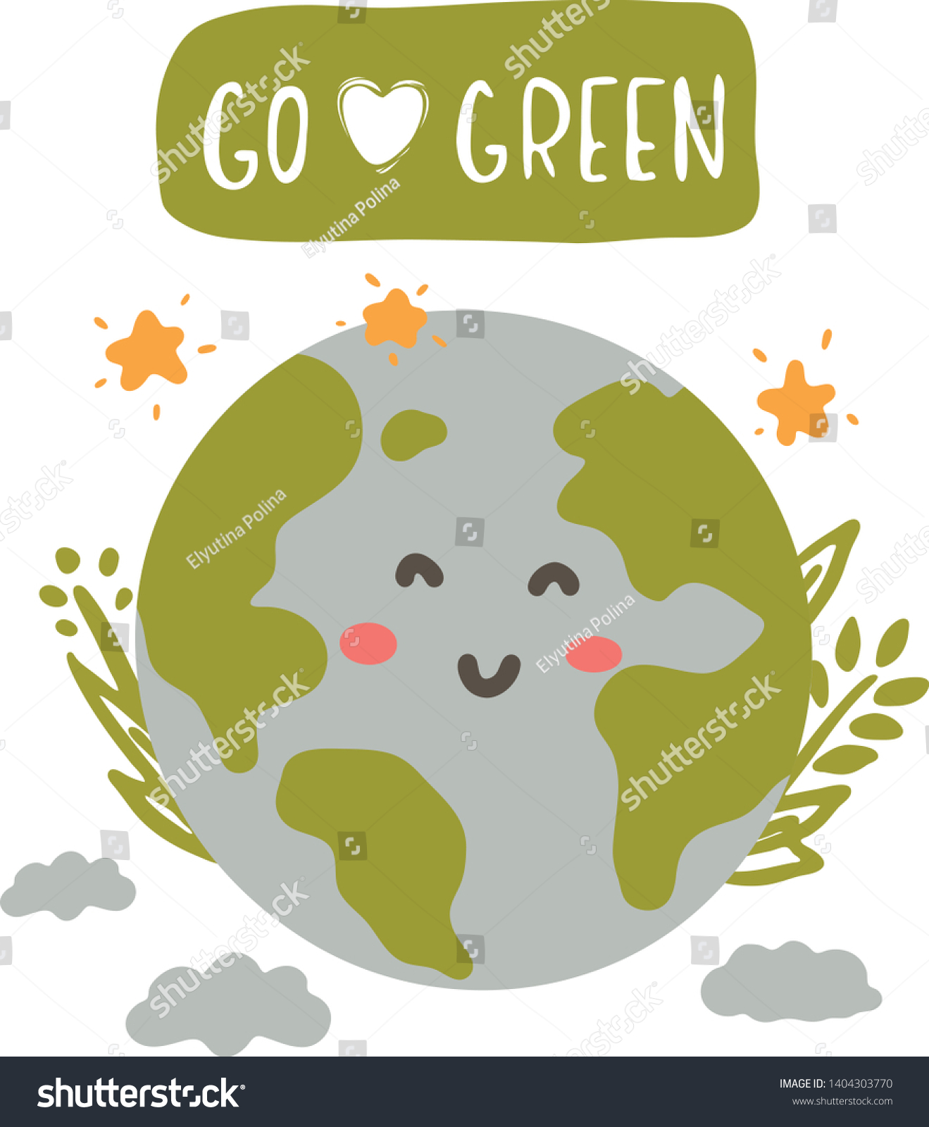 Go Green Poster Drawing – Gambaran