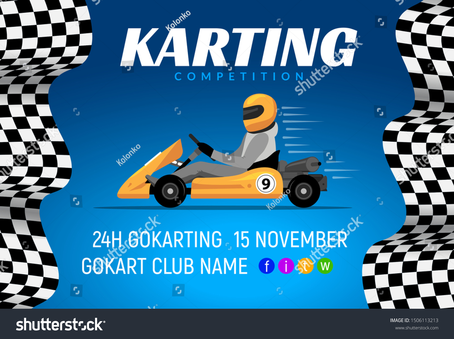 go kart poster background Go Kart Race Background Poster Karting Stock Vector Royalty Free 1506113213 go kart poster background