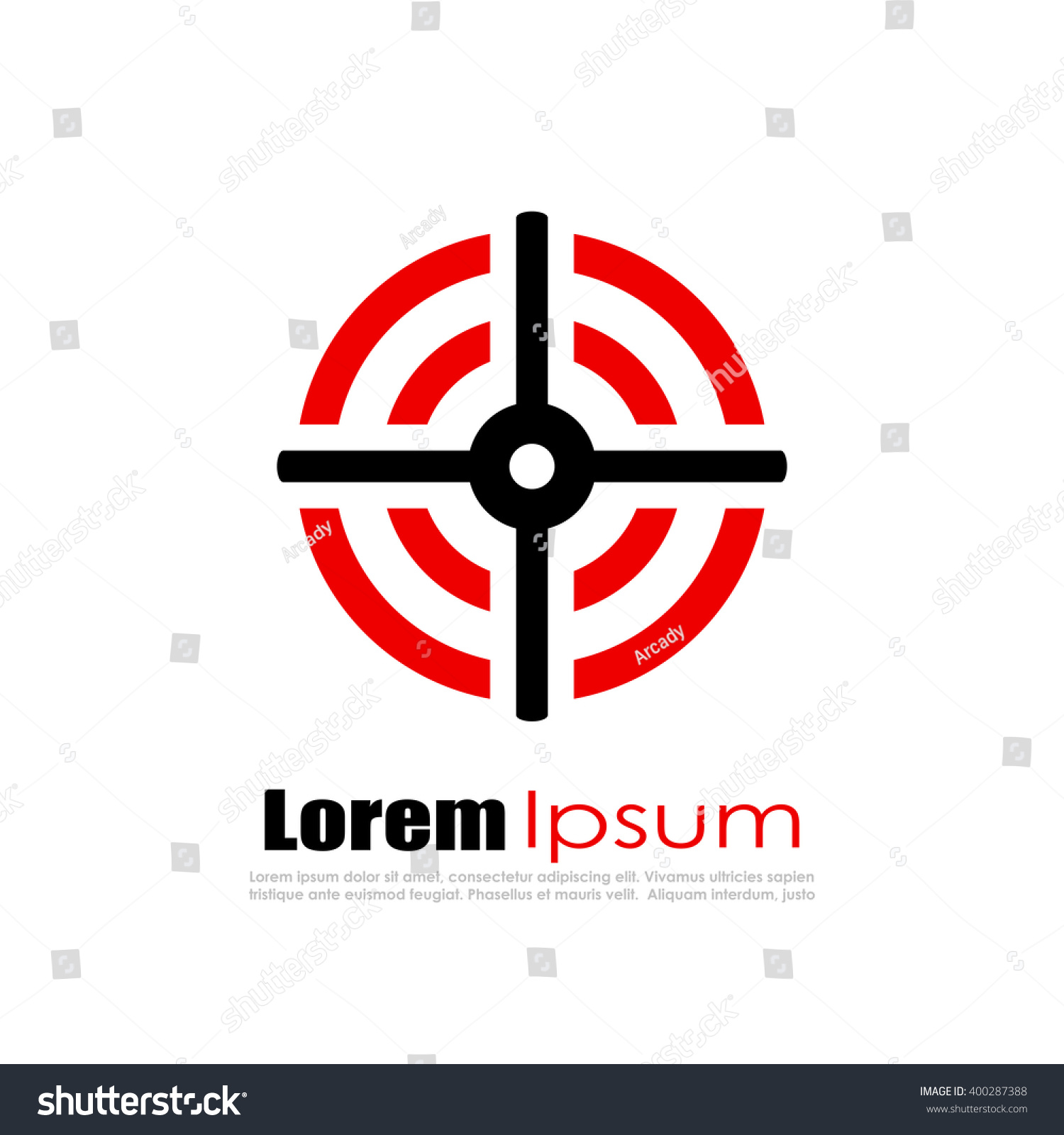 Goal Abstract Logo Vector Illustration Isolated Stock Vector (Royalty ...