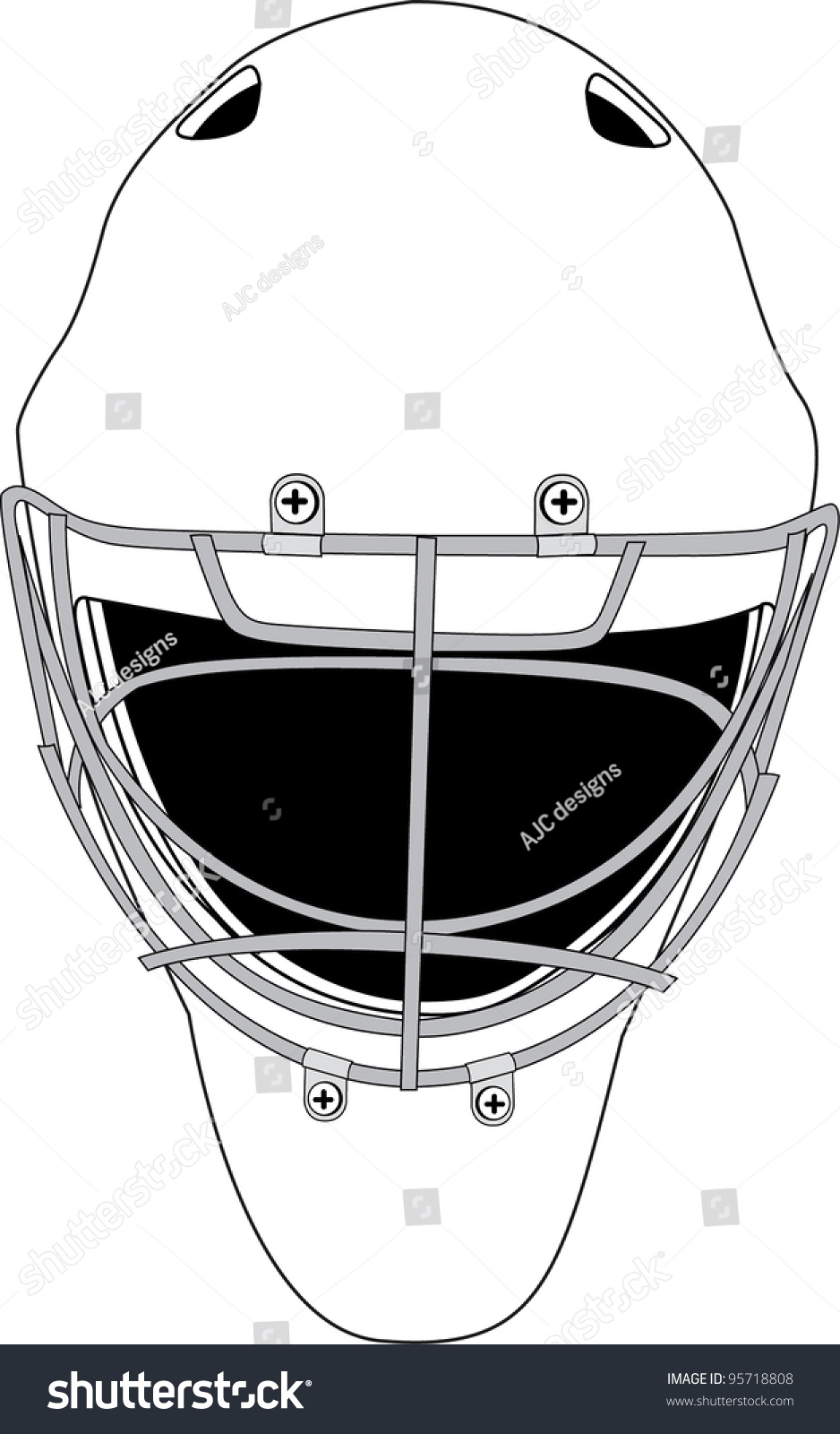 Download Goalie Mask Stock Vector 95718808 - Shutterstock