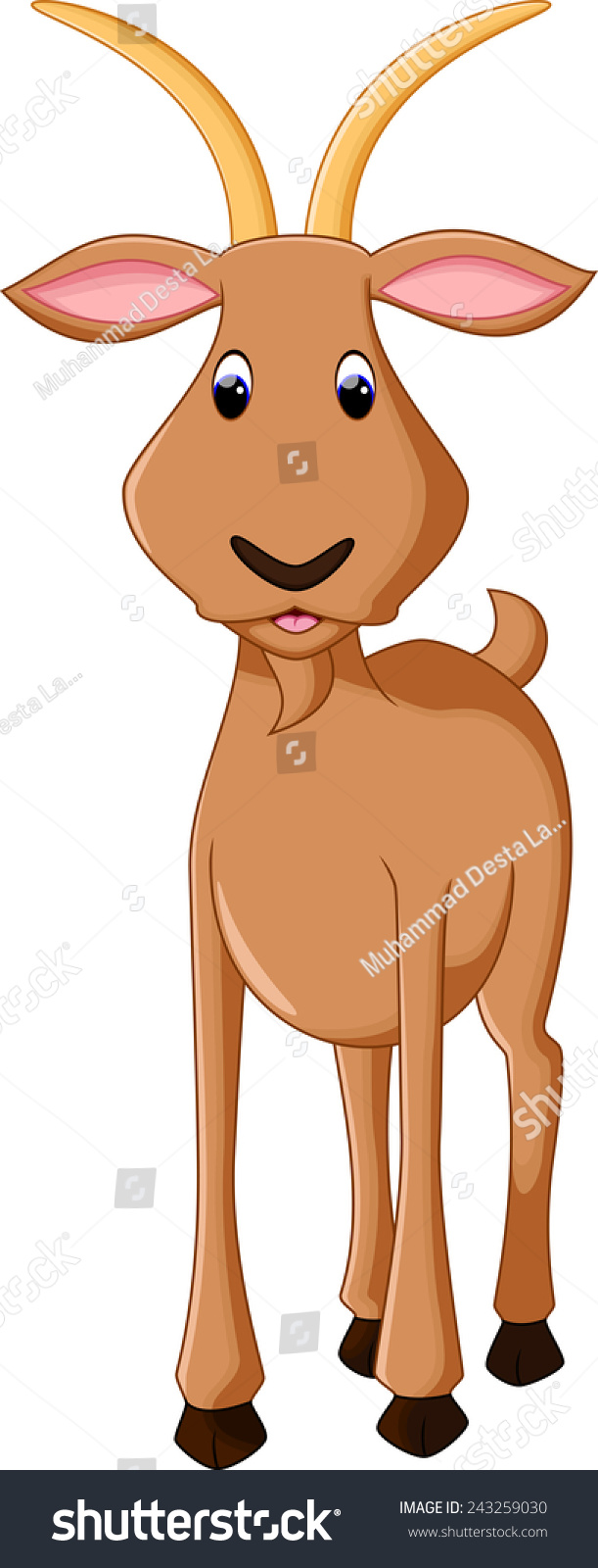 Goat Cartoon Stock Vector Royalty Free 243259030 Shutterstock 