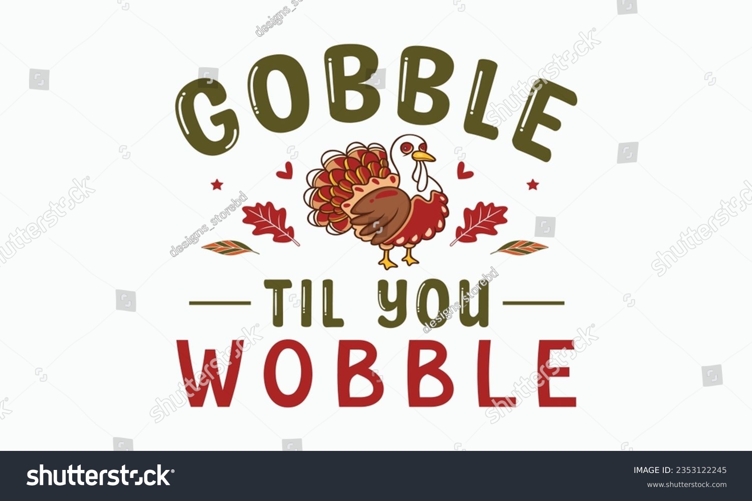 SVG of Gobble til you wobble svg, Fall svg, thanksgiving svg bundle hand lettered, autumn , thanksgiving svg, hello pumpkin, pumpkin vector, thanksgiving shirt, eps files for cricut, Silhouette svg