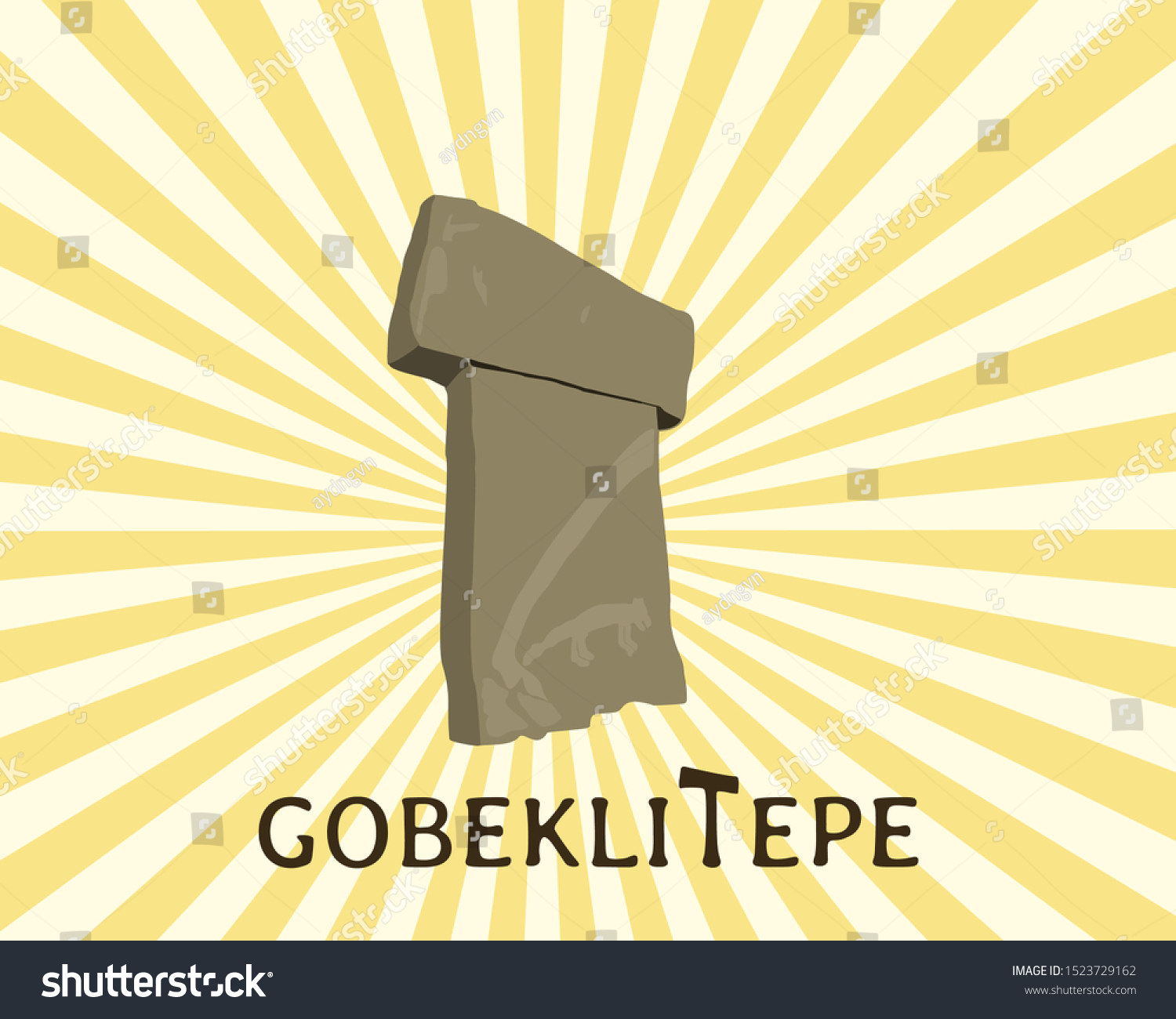 Gobeklitepe Urfa Worlds Oldest Known Megaliths Stock Vector (Royalty