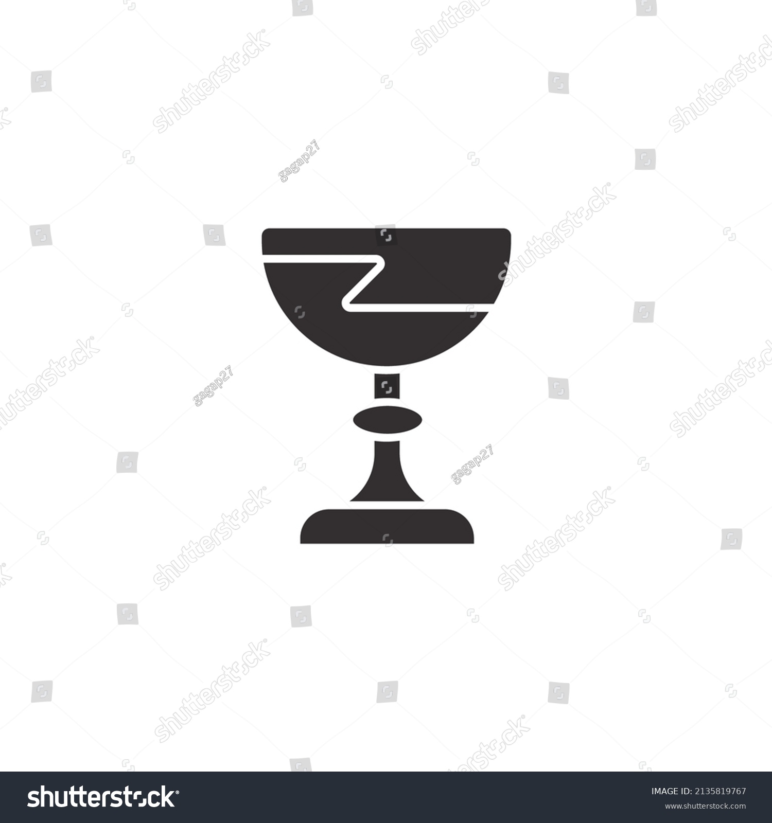 Goblet Icons Symbol Vector Elements Infographic Stock Vector (Royalty