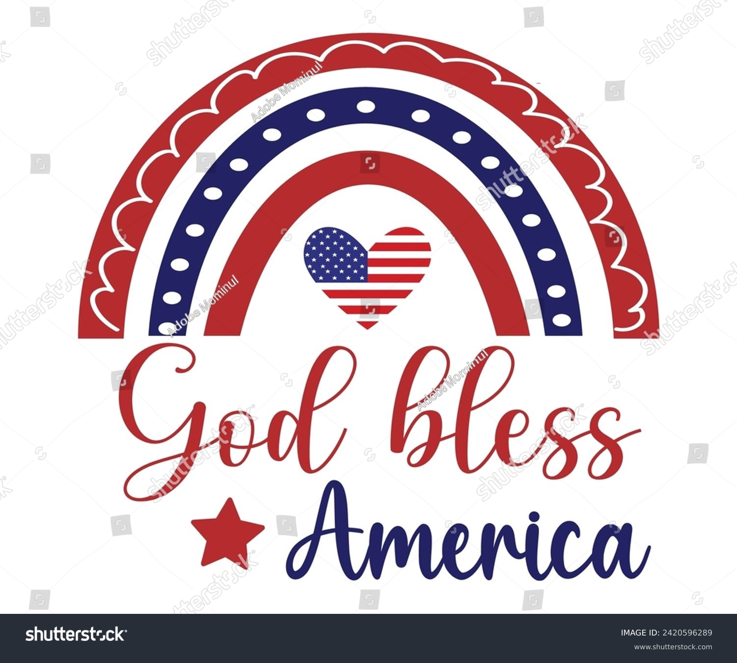 SVG of God Bless America T shirt,Independence Day, Patriot Day,4th of July, America T-shirt, Usa Flag, 4th of July Quotes, Freedom Shirt, Memorial Day, Cut Files, USA T-shirt, American Flag, svg