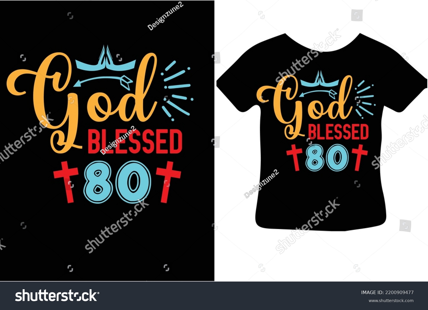 SVG of God Blessed 80 svg design svg