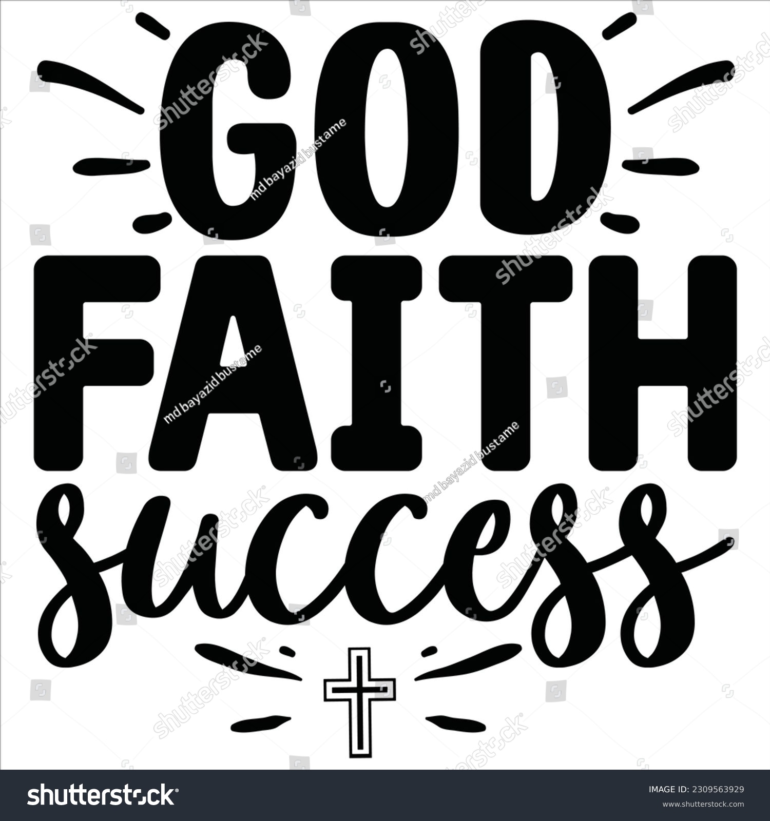 SVG of God Faith Success Vector,SVG file. svg