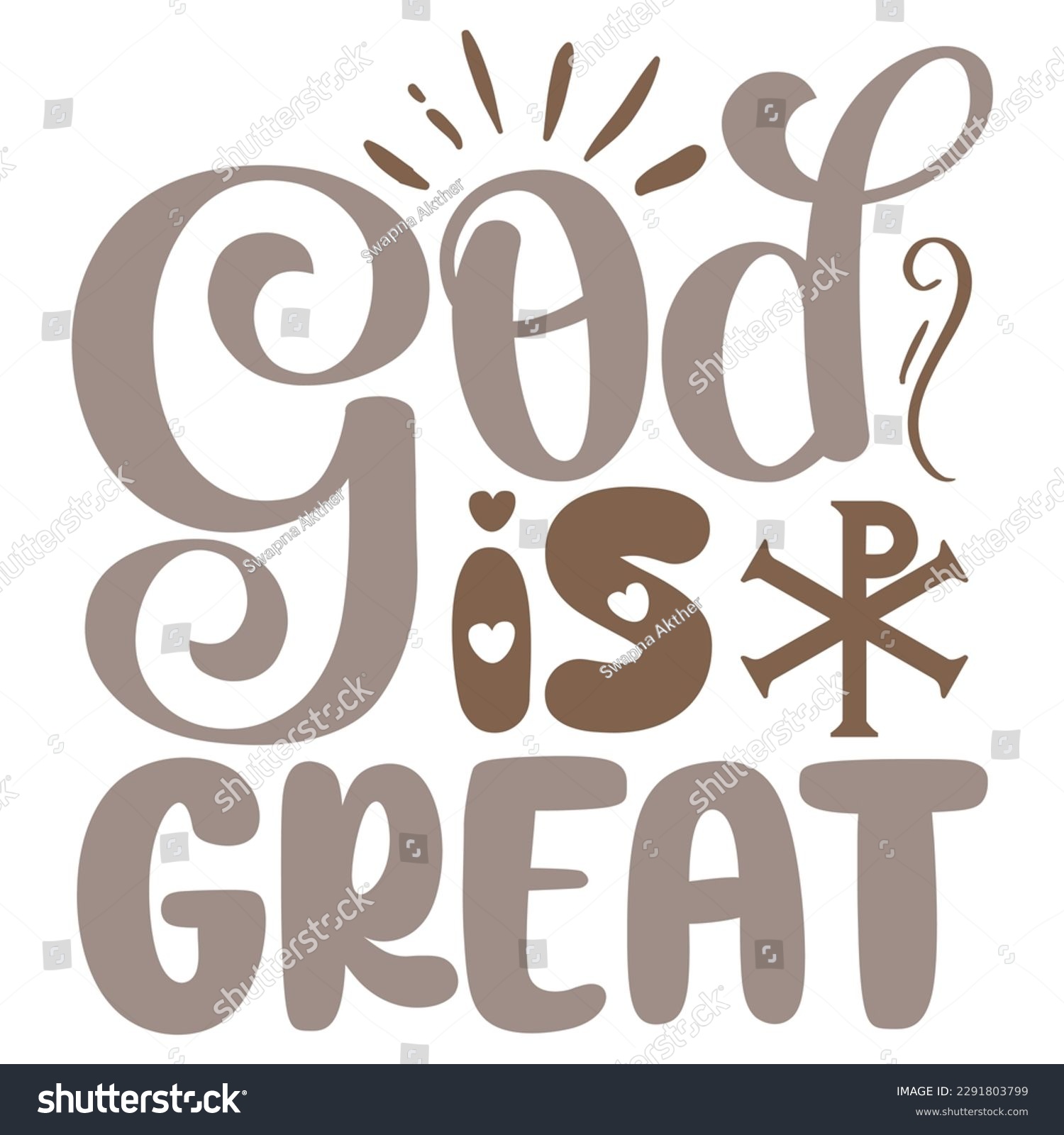 SVG of God Is Great - Jesus Christian SVG And T-shirt Design, Jesus Christian SVG Quotes Design t shirt, Vector EPS Editable Files, can you download this Design. svg
