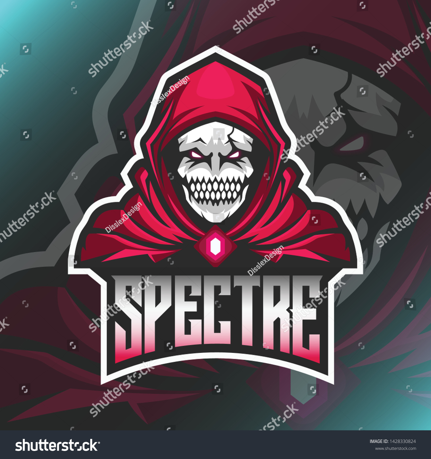 God Death Logo Vector Illustration E Stock Vector Royalty Free