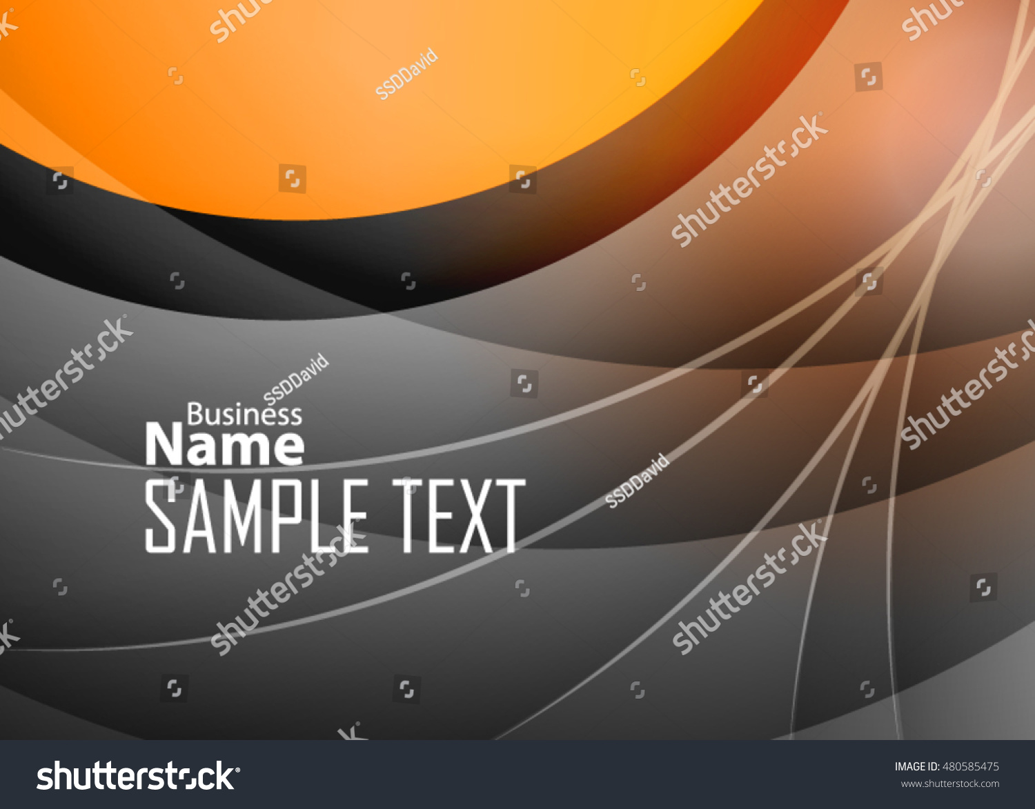 Gold Abstract Background Business Card Banner Stock Vector (Royalty