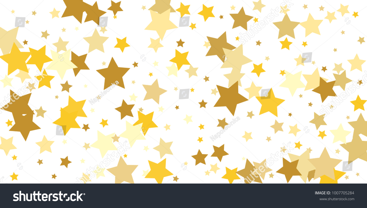 Gold Background Gold Stars On White Stock Vector (Royalty Free) 1007705284