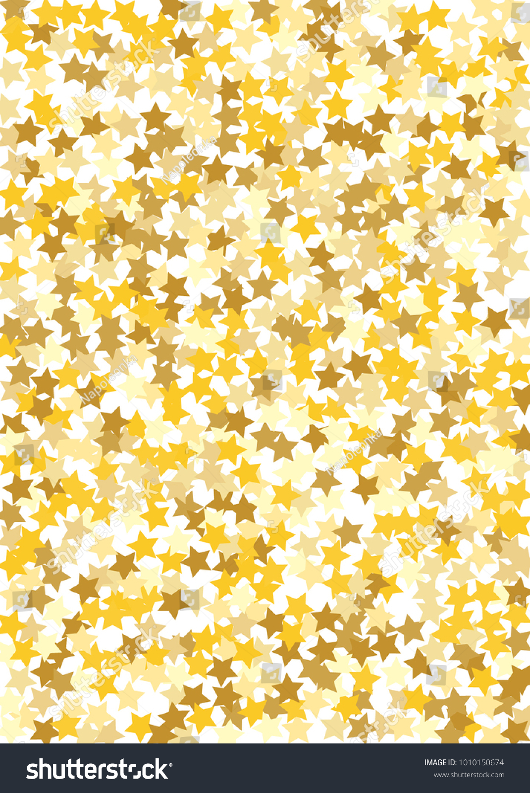 Gold Background Gold Stars On White Stock Vector (Royalty Free) 1010150674