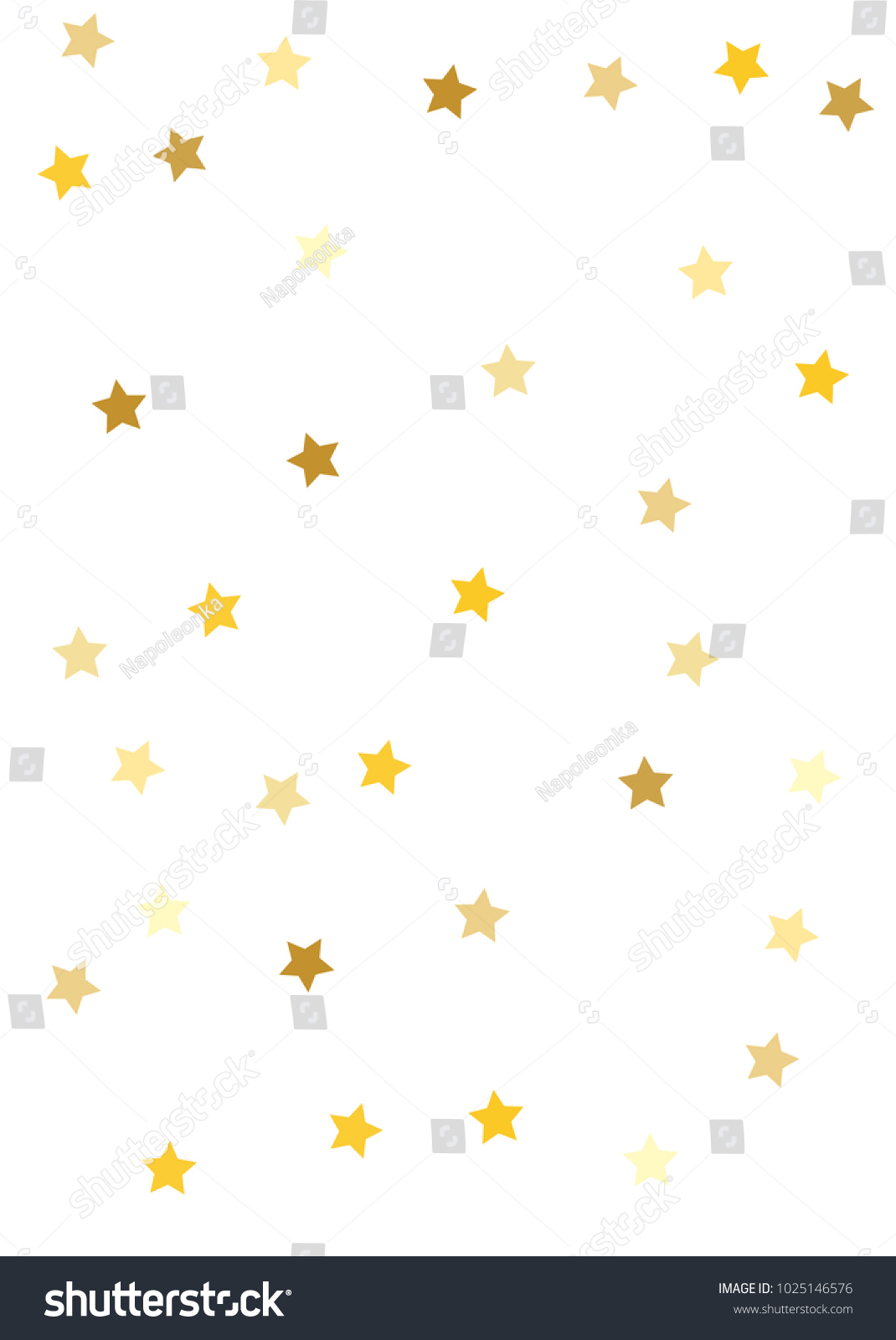 Gold Background Gold Stars On White Stock Vector (Royalty Free ...