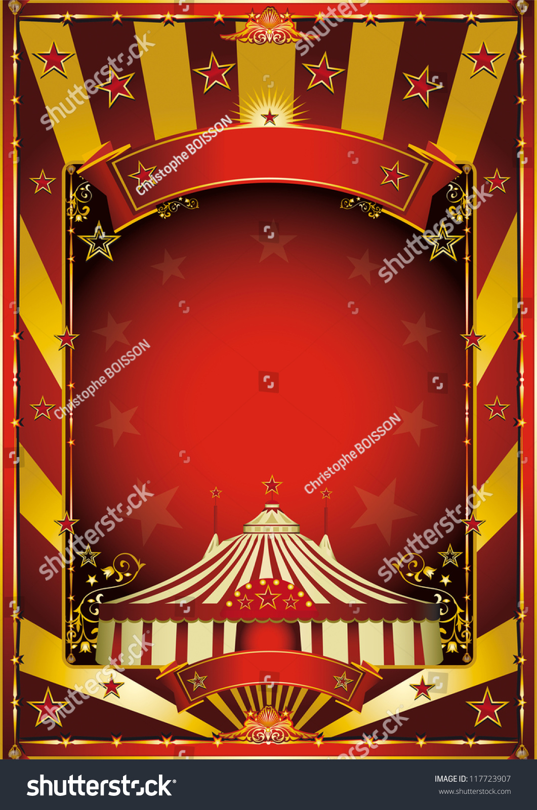 Gold Circus Background Circus Background Gold Stock Vector 117723907 ...