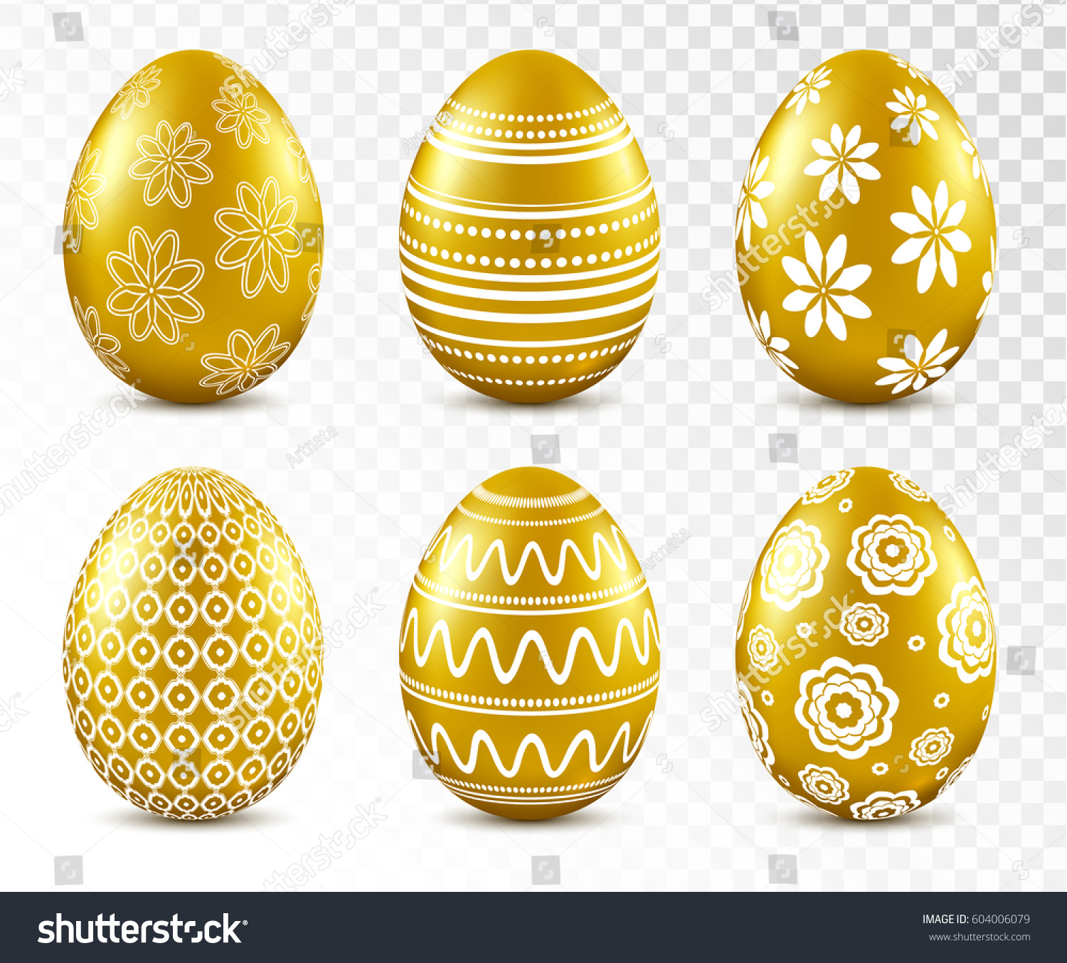 easter eggs no background