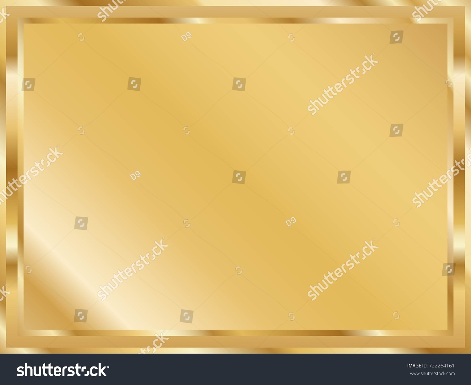 Gold Frame Background Vector Illustration Stock Vector (Royalty Free ...