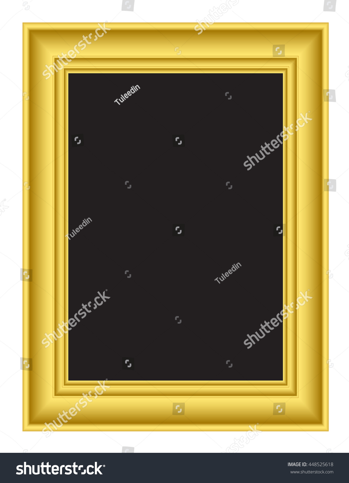 Gold Frame Vector Stock Vector (Royalty Free) 448525618 | Shutterstock