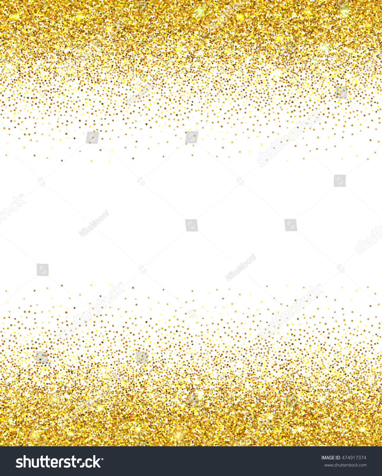 Download Gold Glitter Background Gold Sparkle Border Stock Vector ...