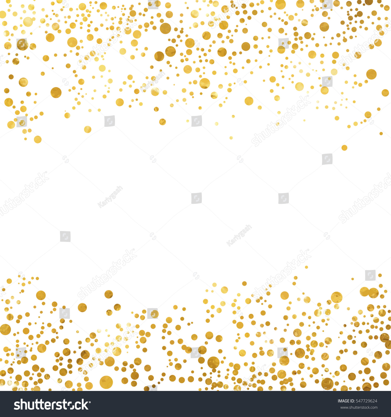 Gold Glitter Polka Dot Wallpaper