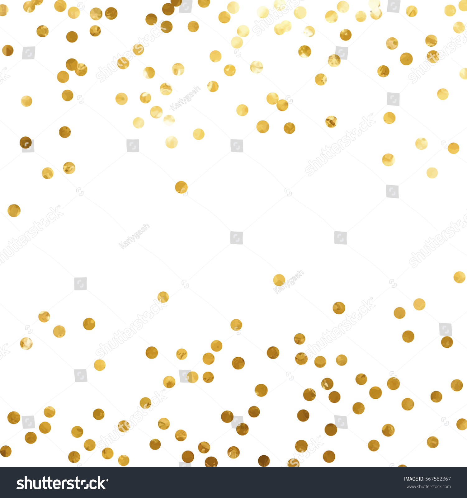 Gold Glitter Background Polka Dot Vector Stock Vector (Royalty Free ...