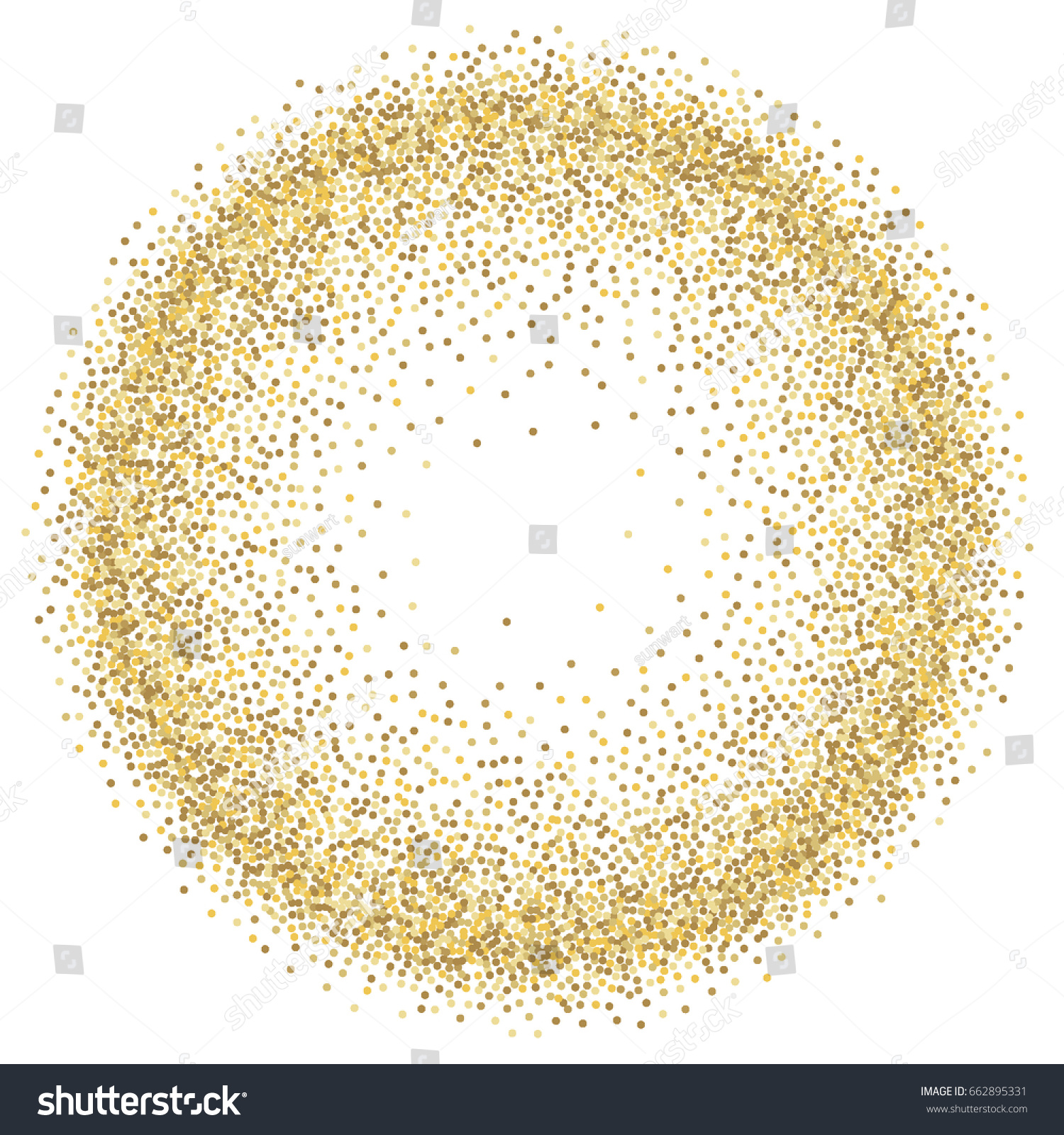 Gold Glitter Background Vector Illustration Golden Stock Vector