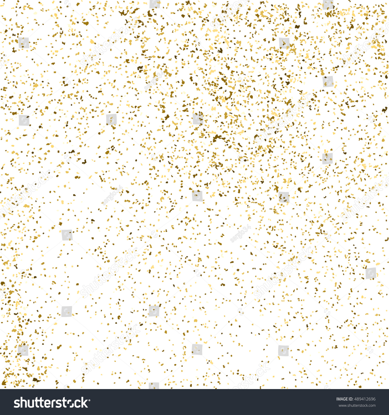 Gold Glitter Texture Isolated On White Stock Vector (Royalty Free