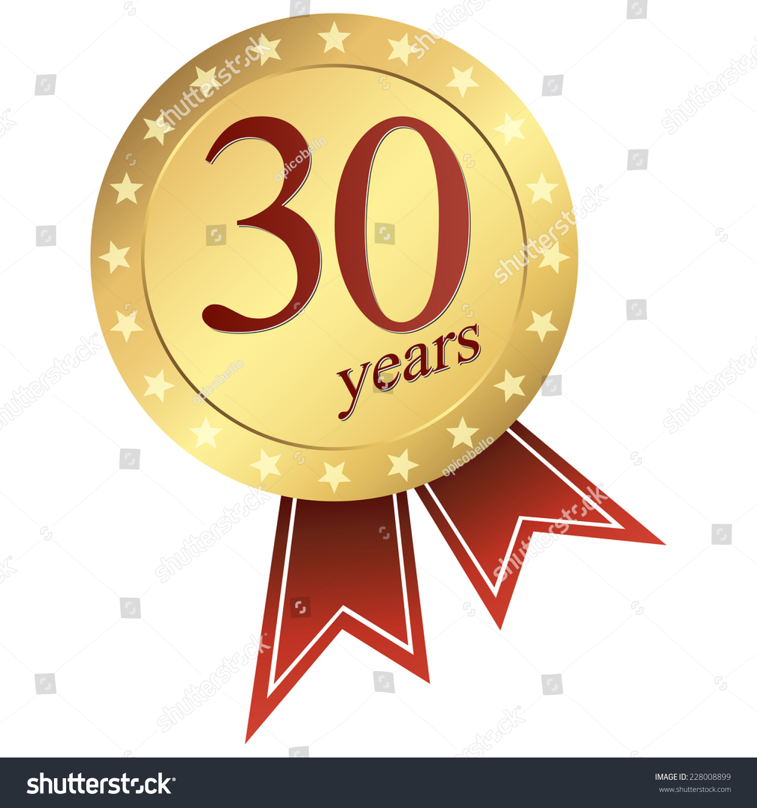 SVG of gold jubilee button 30 years svg
