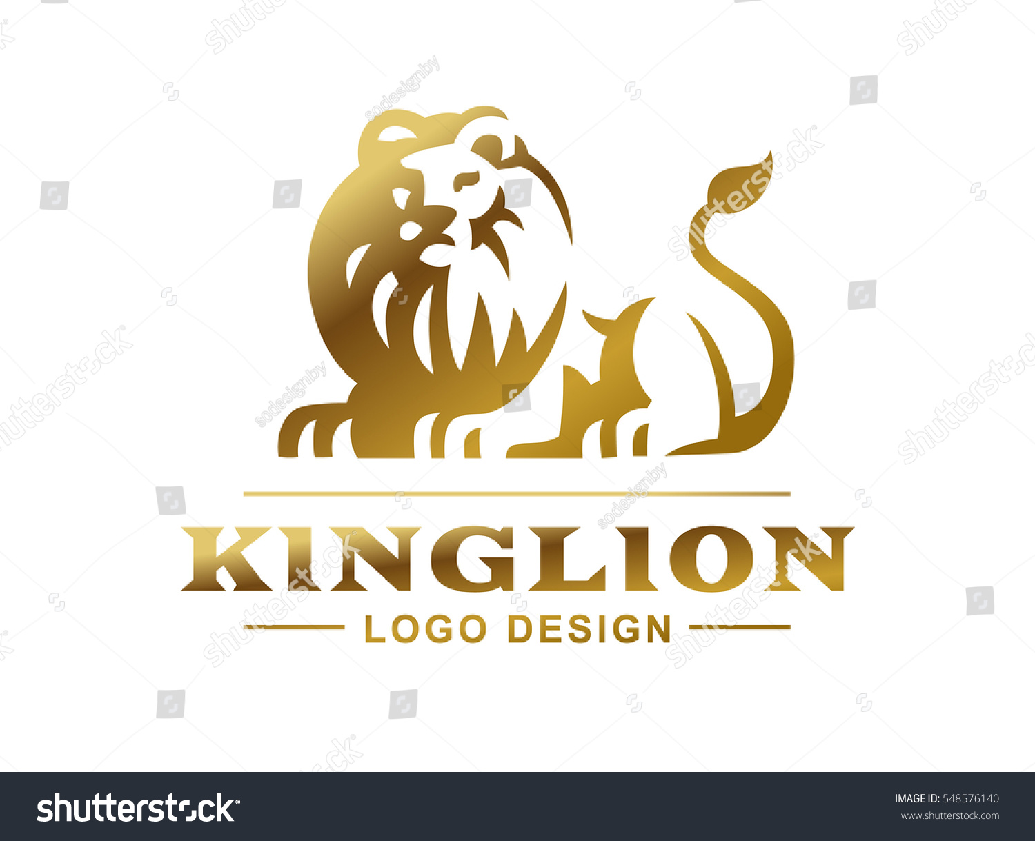 gold lion logo