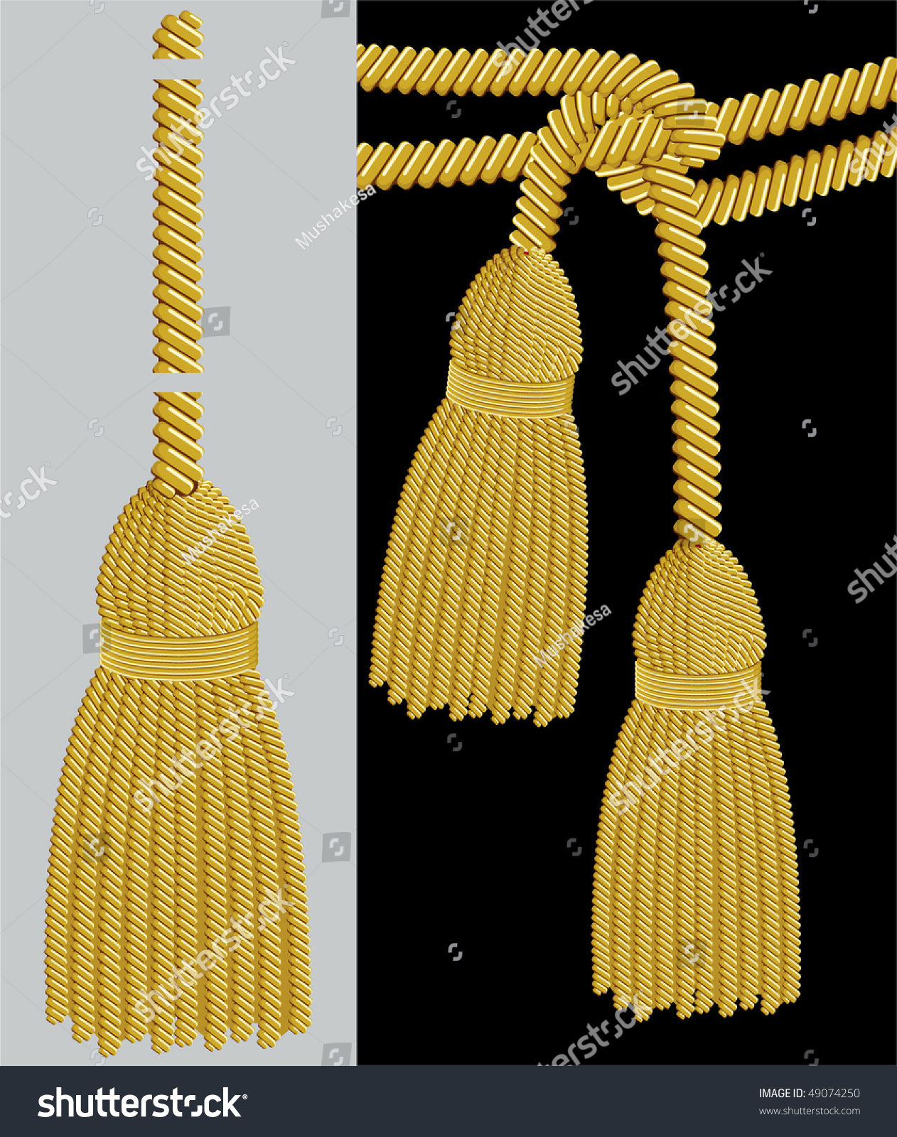 Illustrator Pattern Gold | gold tassel adobe illustrator pattern brush stock vector Illustrator Pattern Gold | gold tassel adobe illustrator pattern brush stock vector