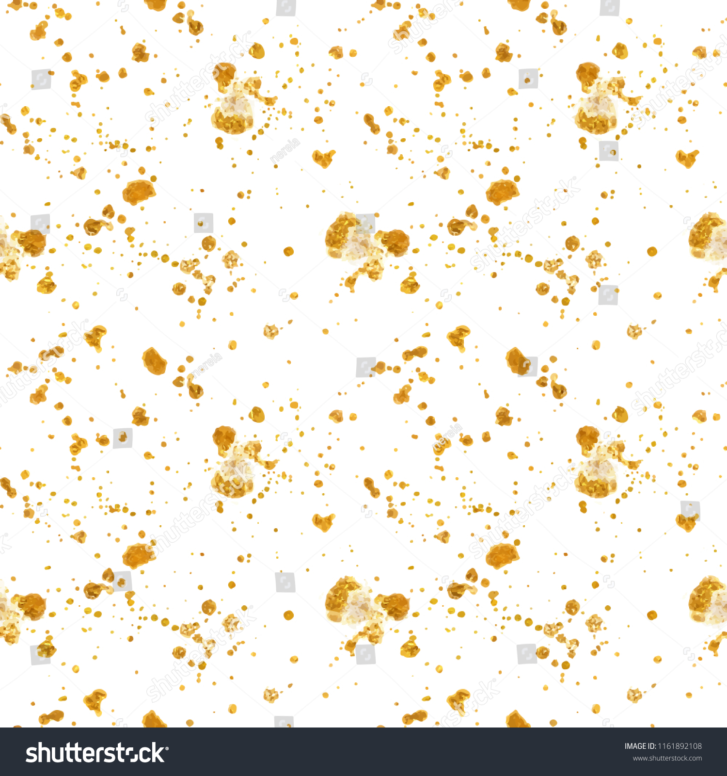 Gold Texture Background Watercolor Splashes Vector Stock Vector