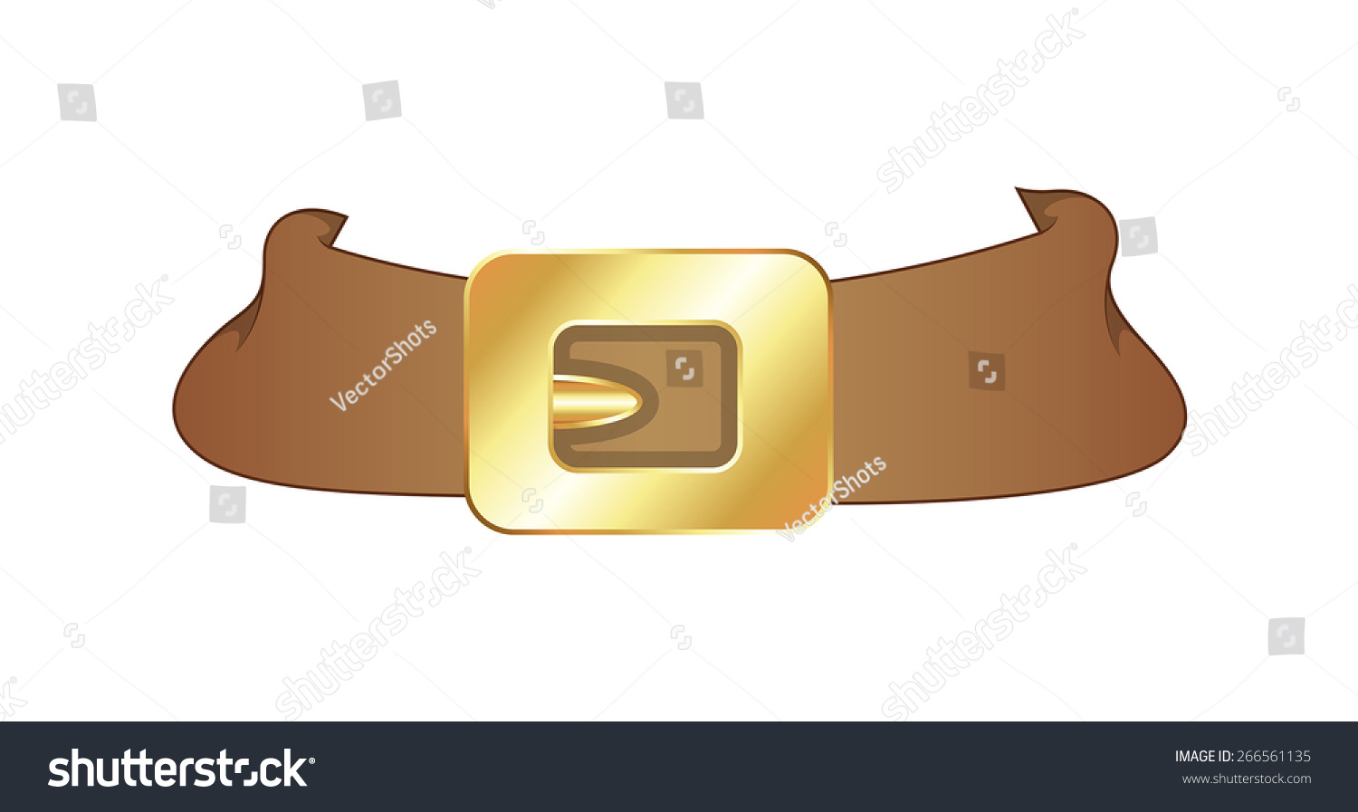 Golden Belt Vector Stock Vector (Royalty Free) 266561135 | Shutterstock