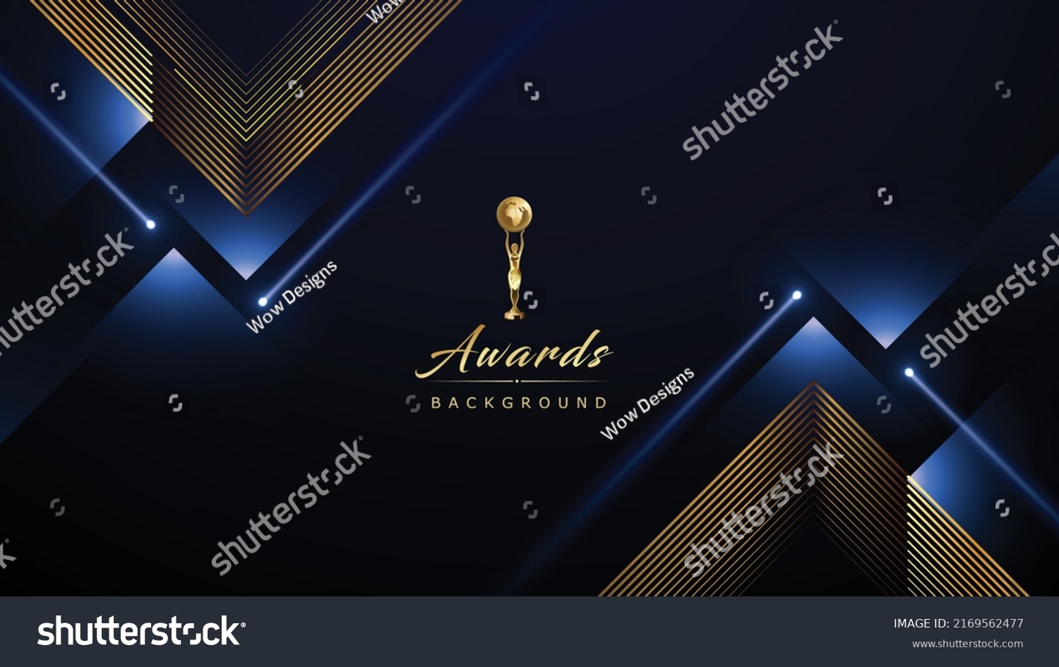 SVG of Golden Blue Award Background. Jubilee Night Decorative Invitation. Stage Graphics spotlight effect. Wedding Entertainment Hollywood Bollywood Night. Elegant Luxury Triangle Diamond Geometric Lines. svg